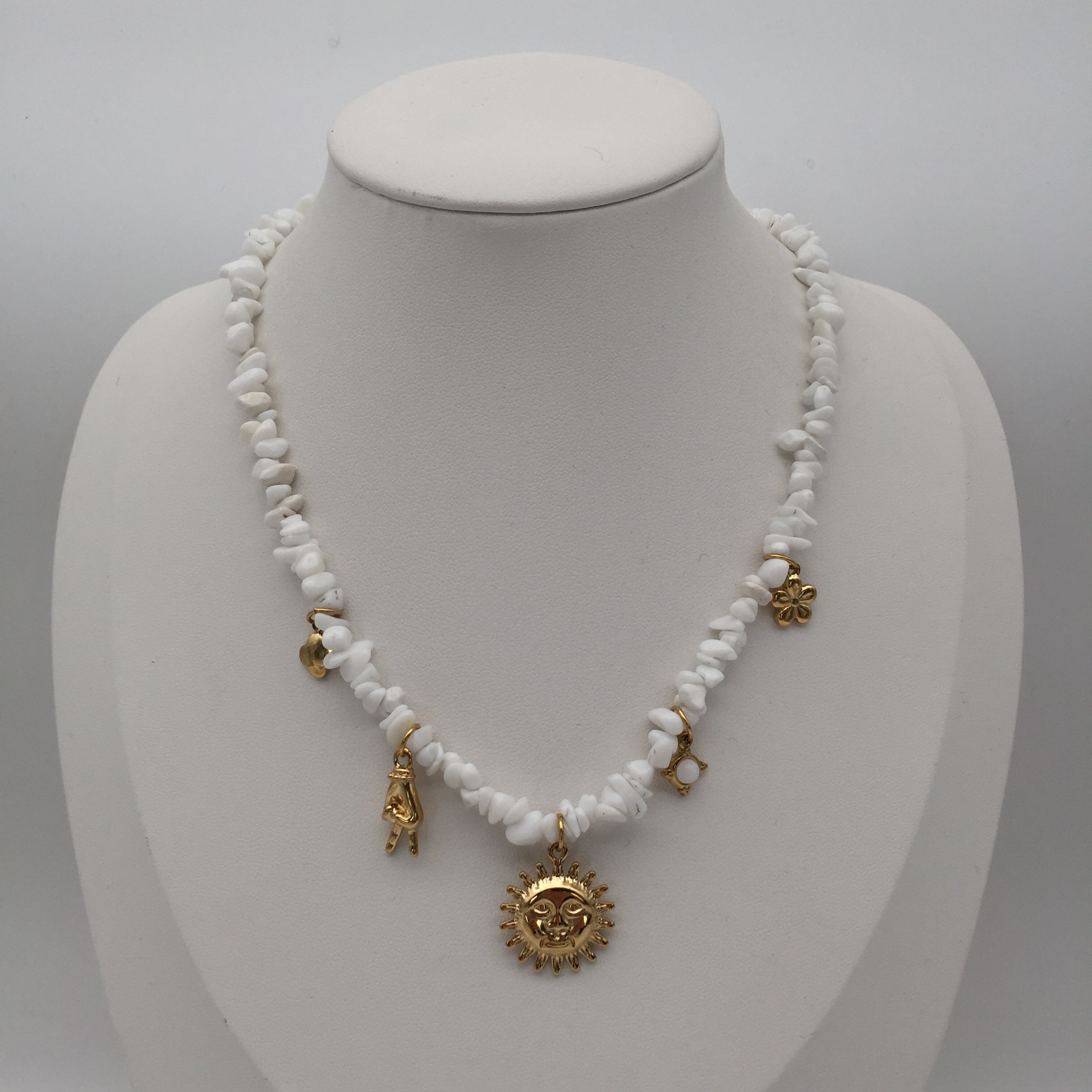 Kette White Stone Charmes