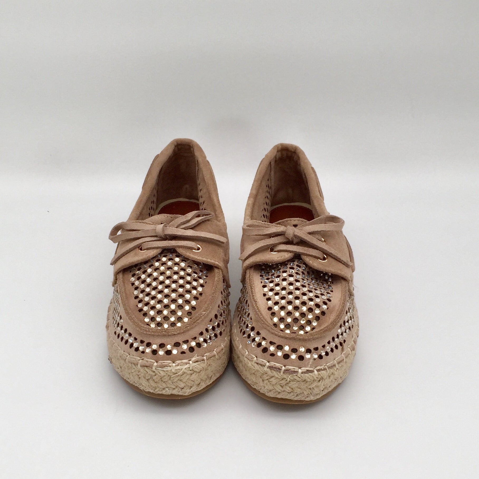Halbschuhe Glitter Netz