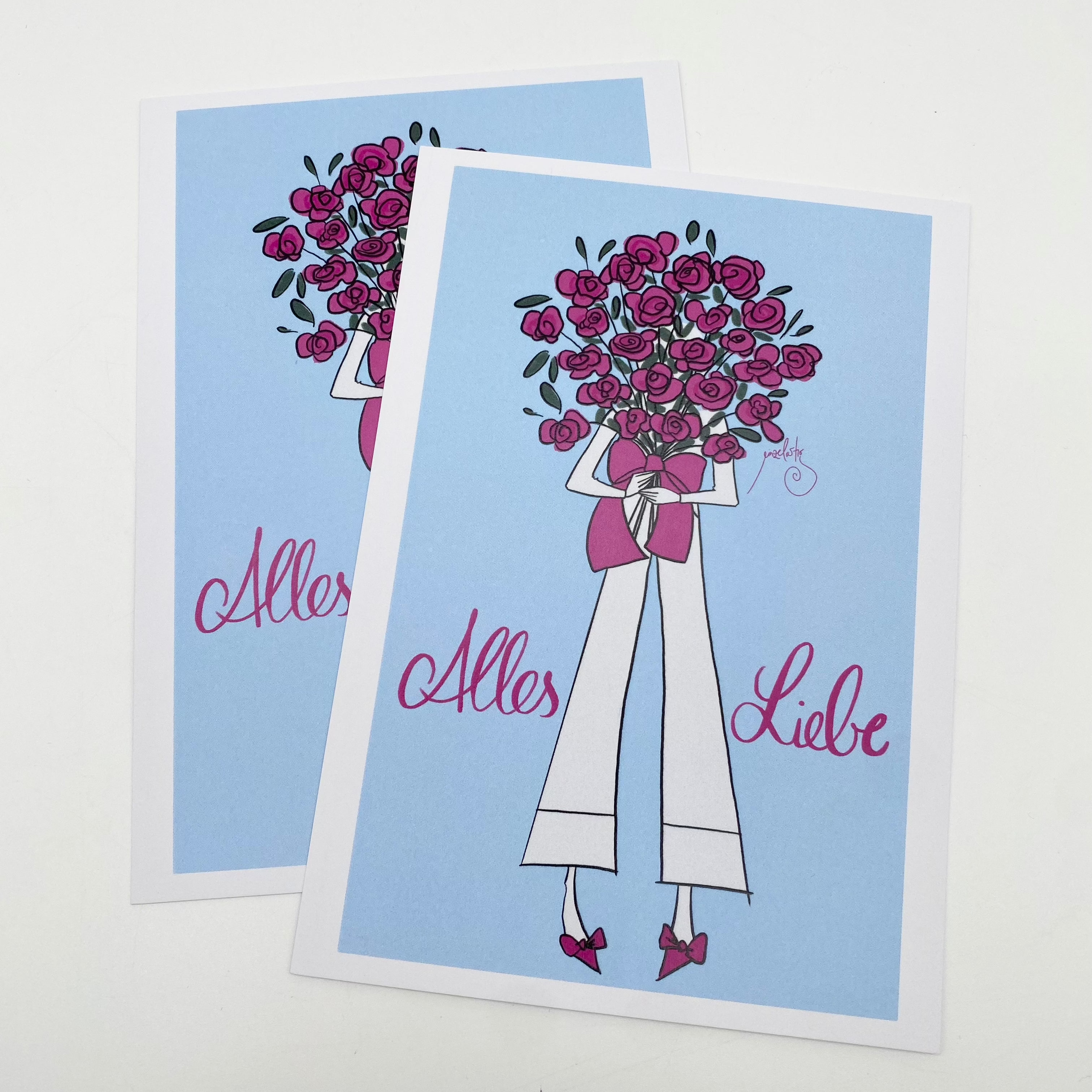 Postkarte Alles Liebe
