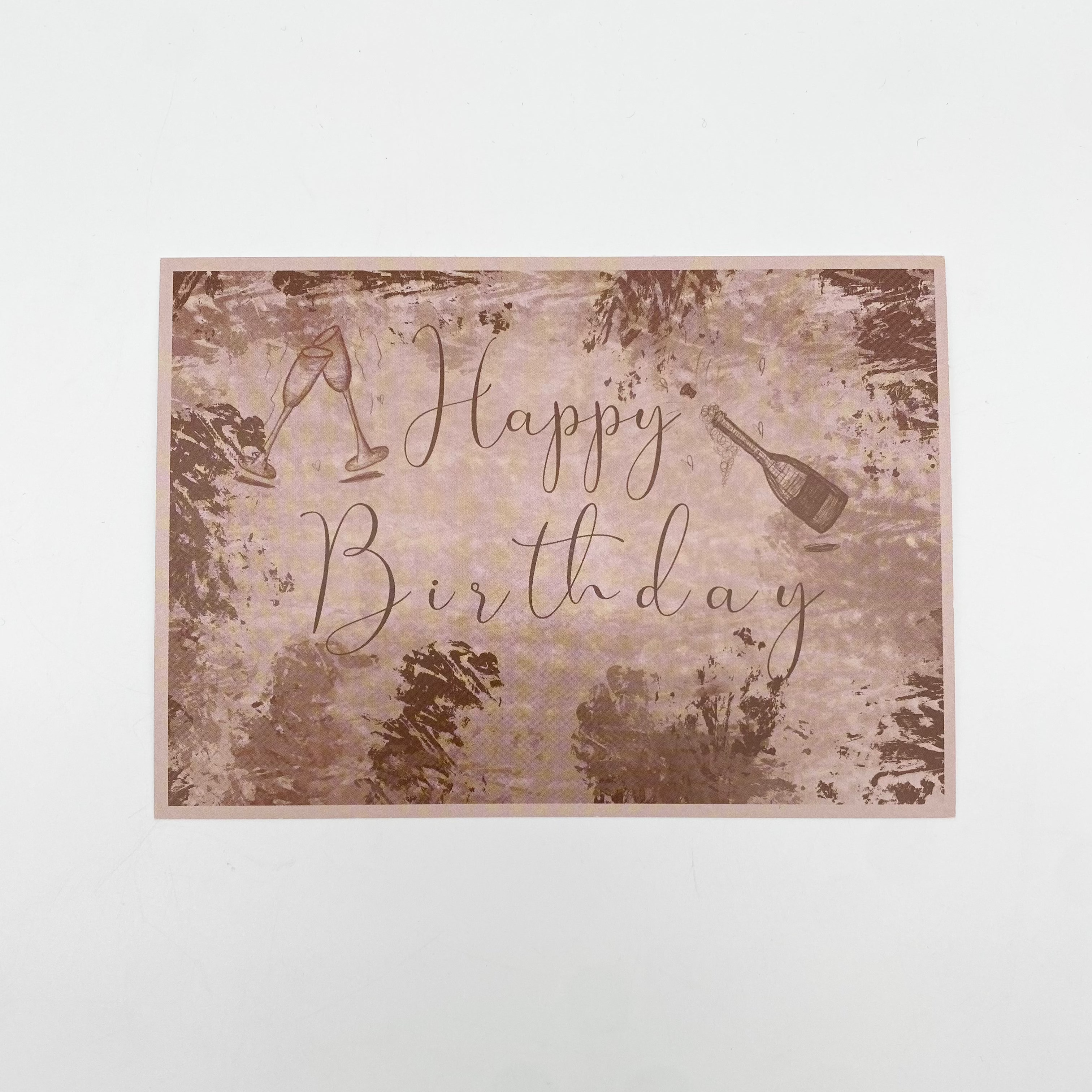 Postkarte laKiwi - Happy Birthday Champagne