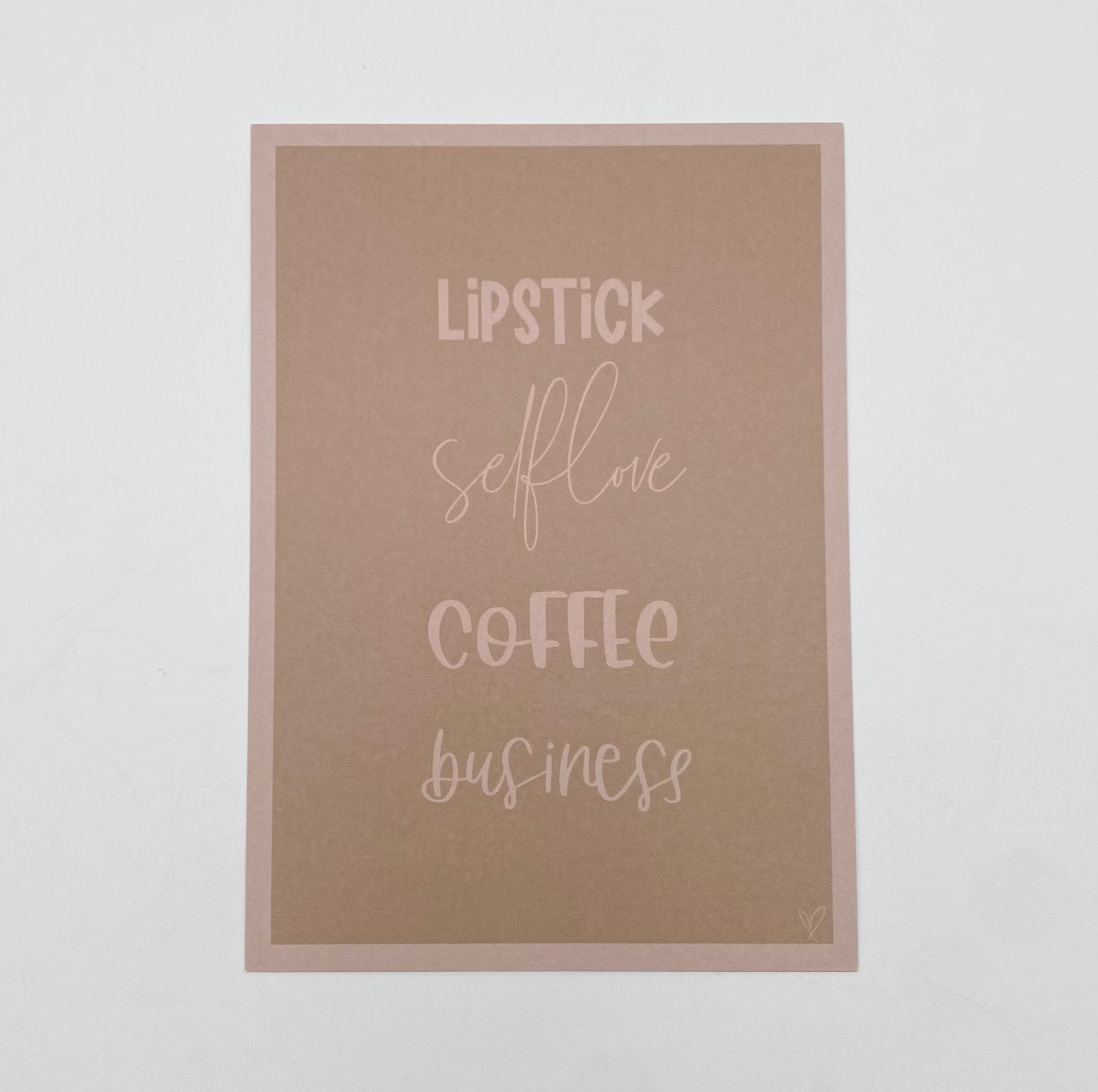 Postkarte laKiwi - Lipstick & Business