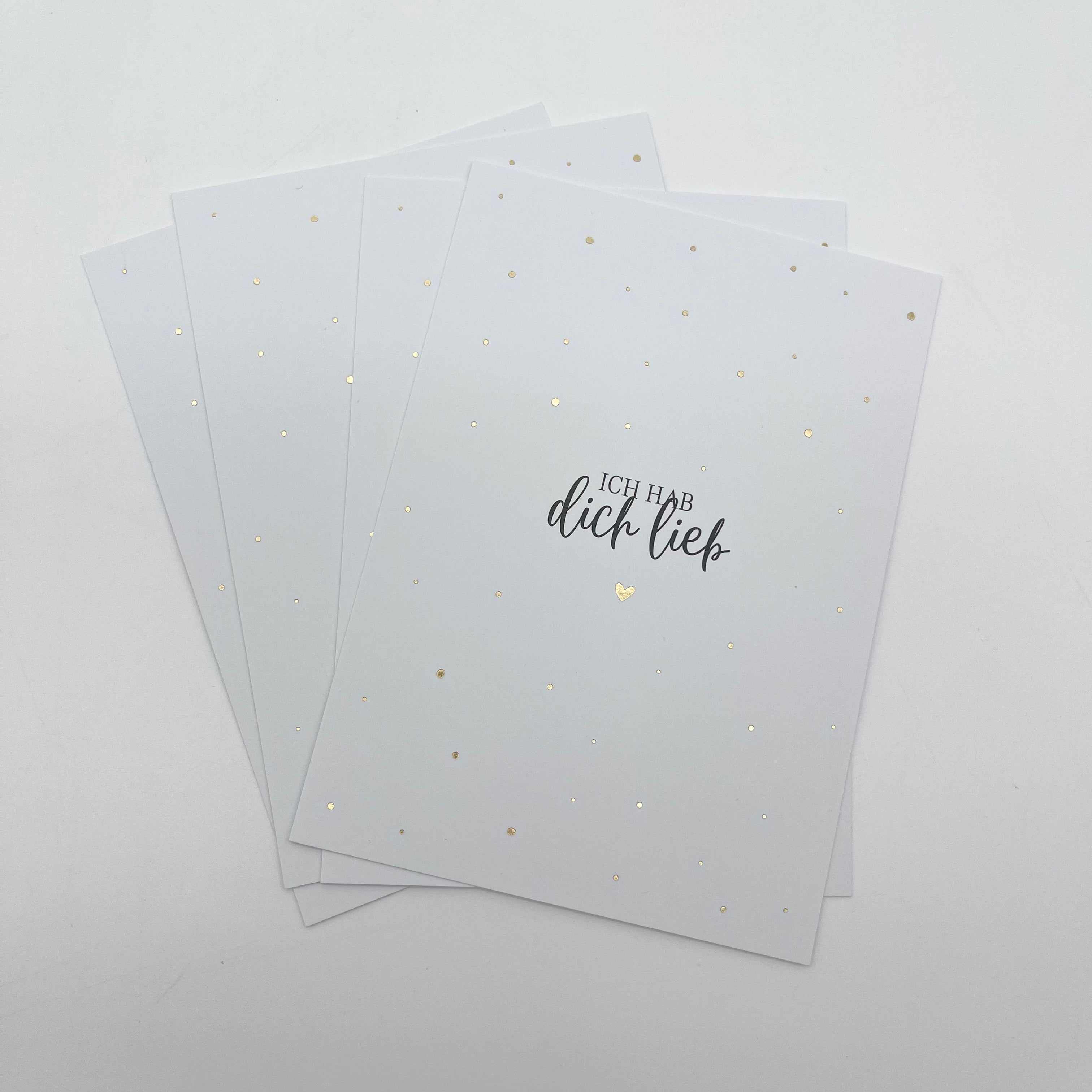 Postkarte Ich hab dich lieb