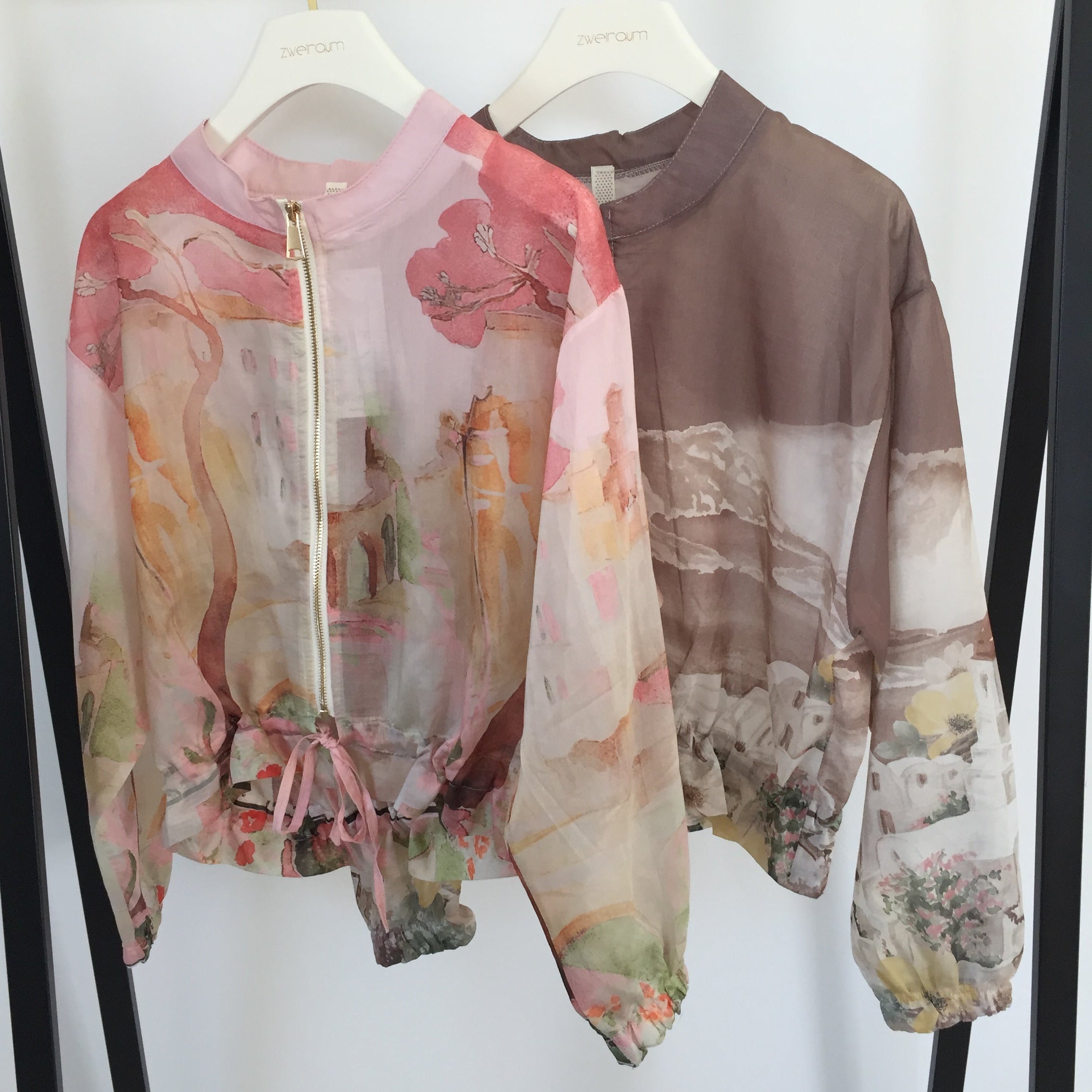 Jacke Sheer Print