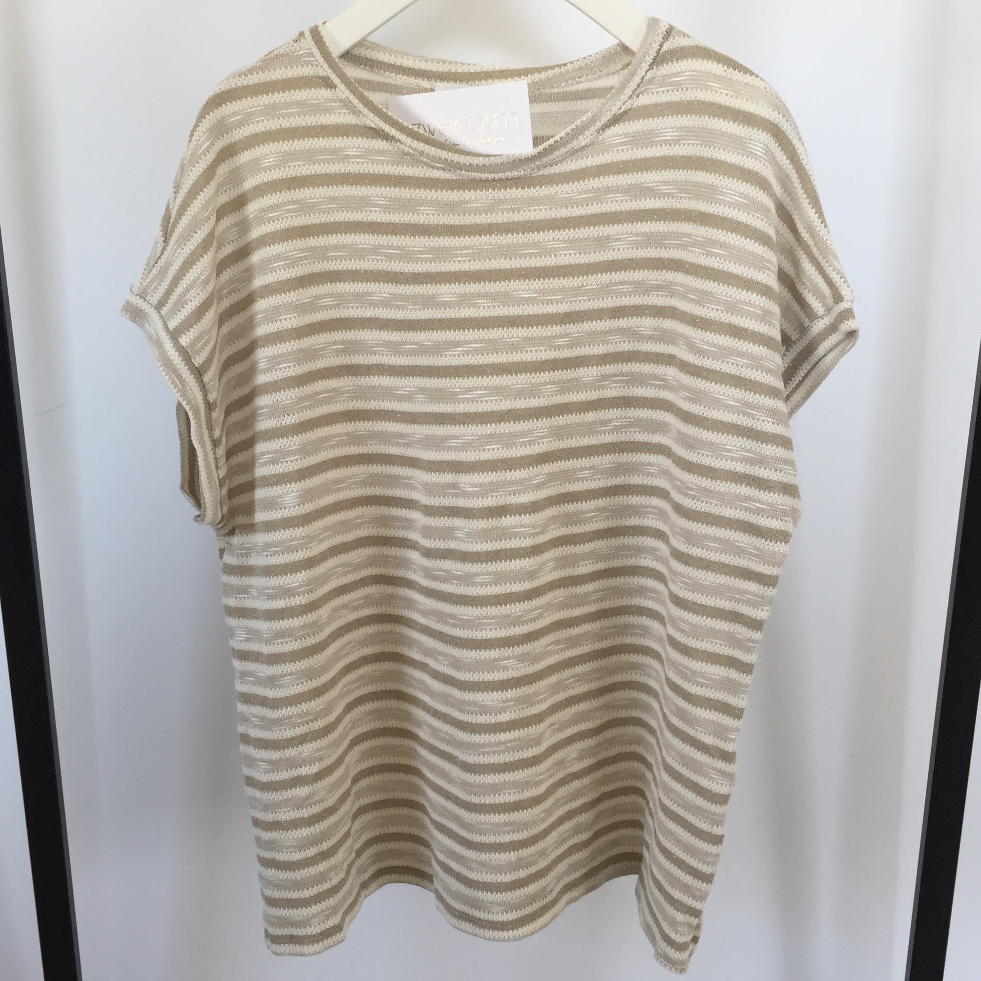 Knit T-Shirt Golden Detail