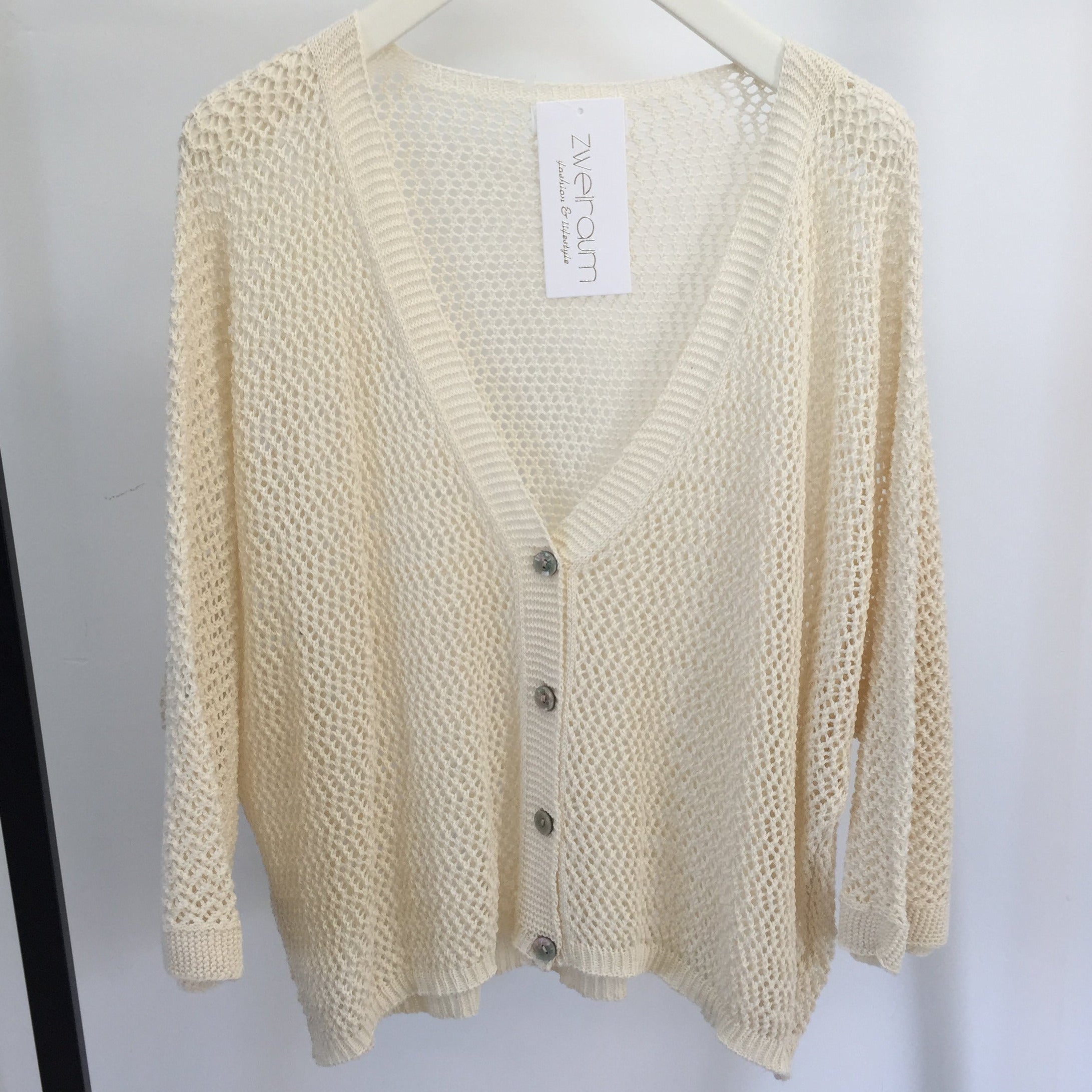 Crochet Jacke mit Knöpfen