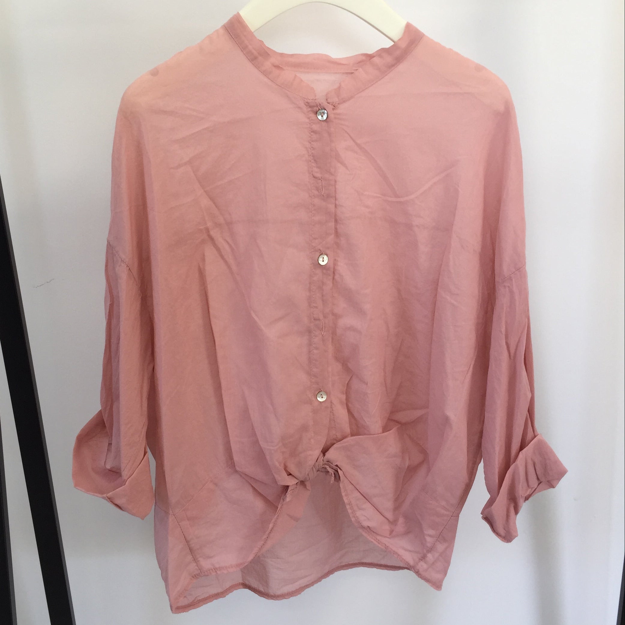 Midi Bluse Transparent