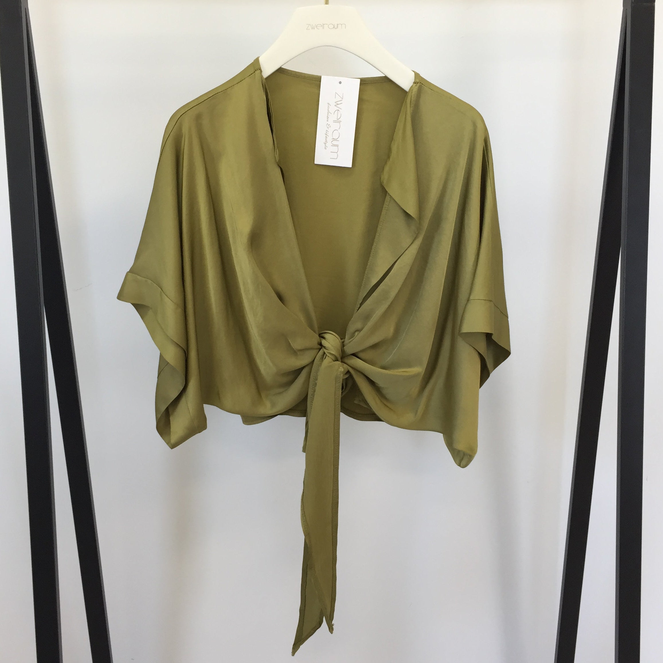 Wickel Jacke Seidenoptik