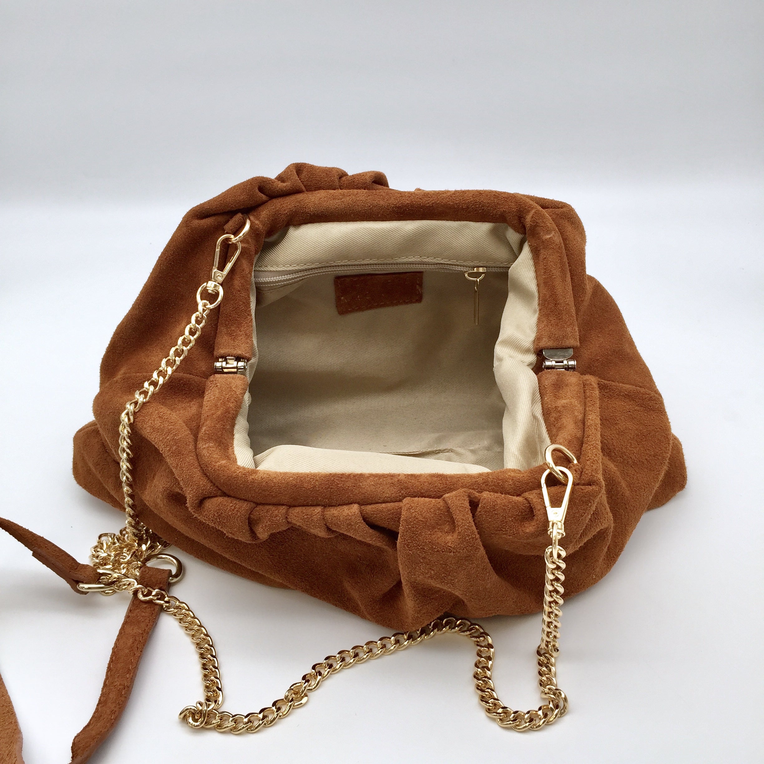 Wildleder Clutch Slouchy