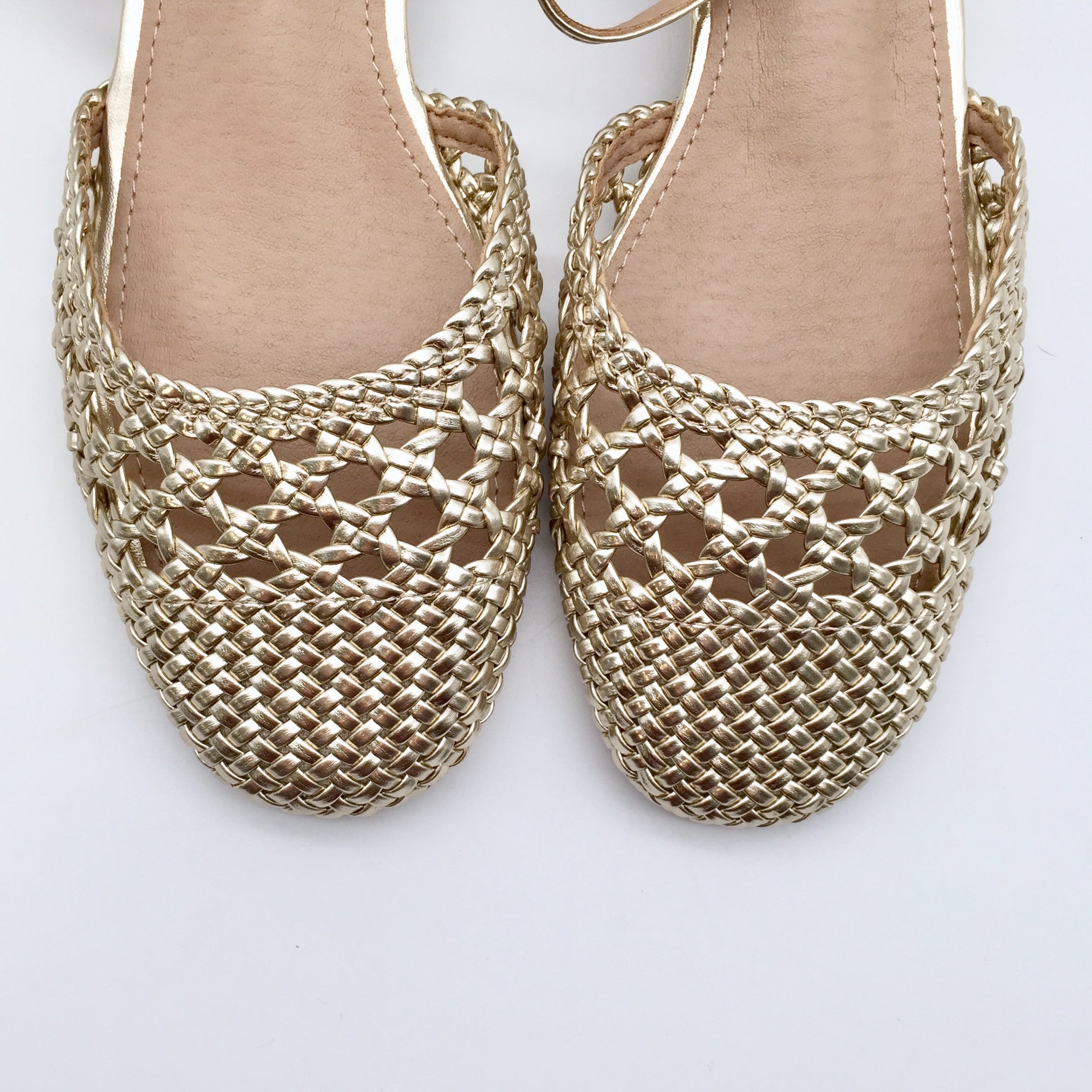 Heels Sandale Golden Crochet