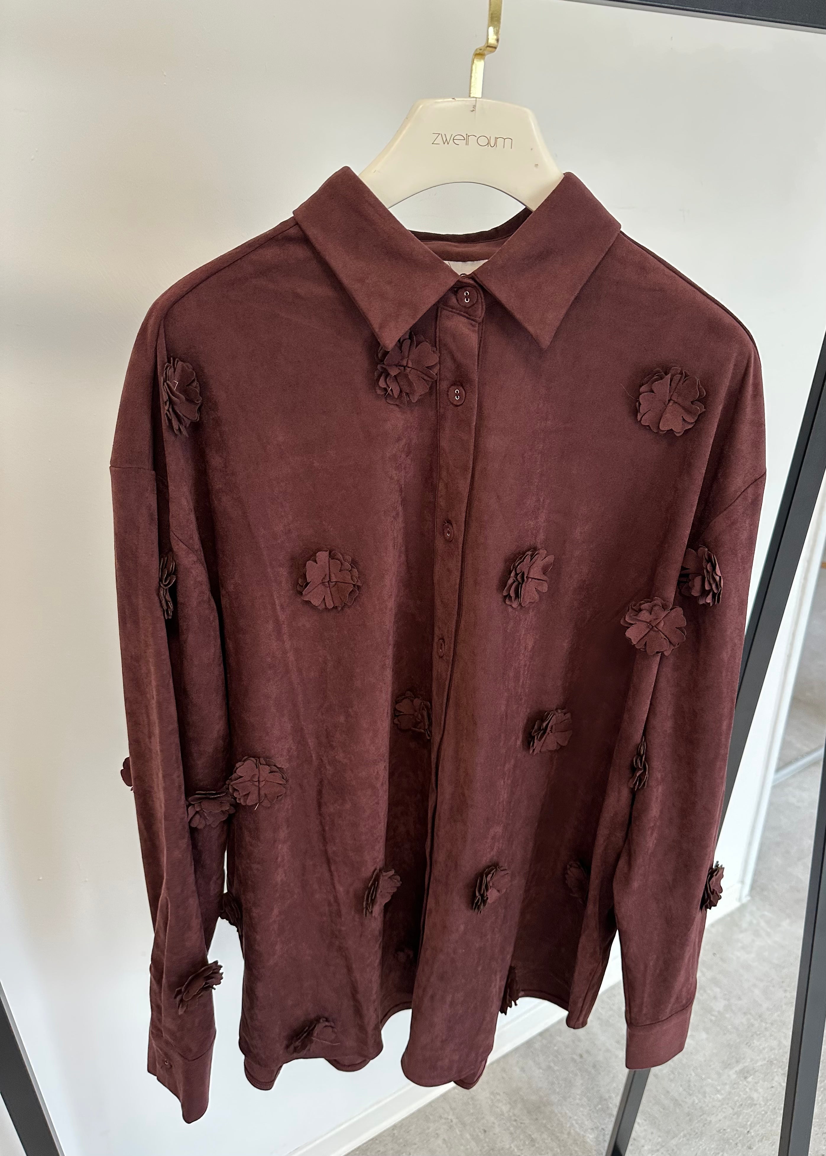 Hemd Bluse Wildlederoptik Wild Flowers