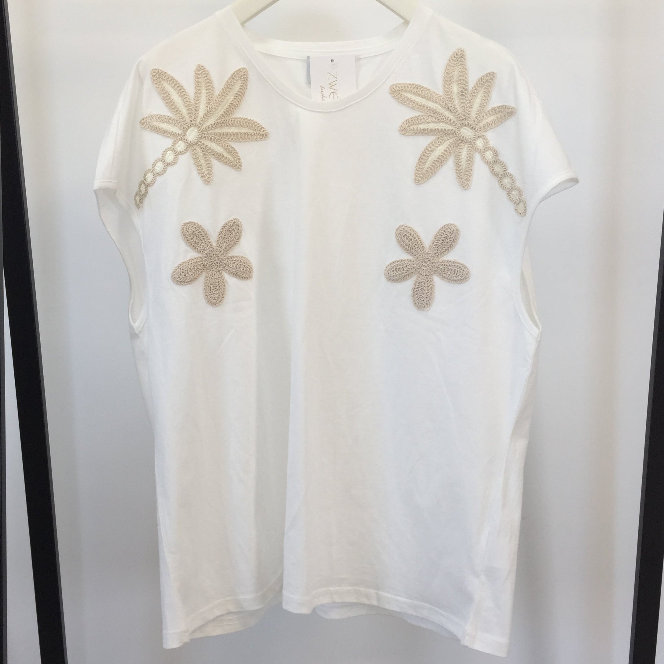 Shirt Crochet Palms & Flowers