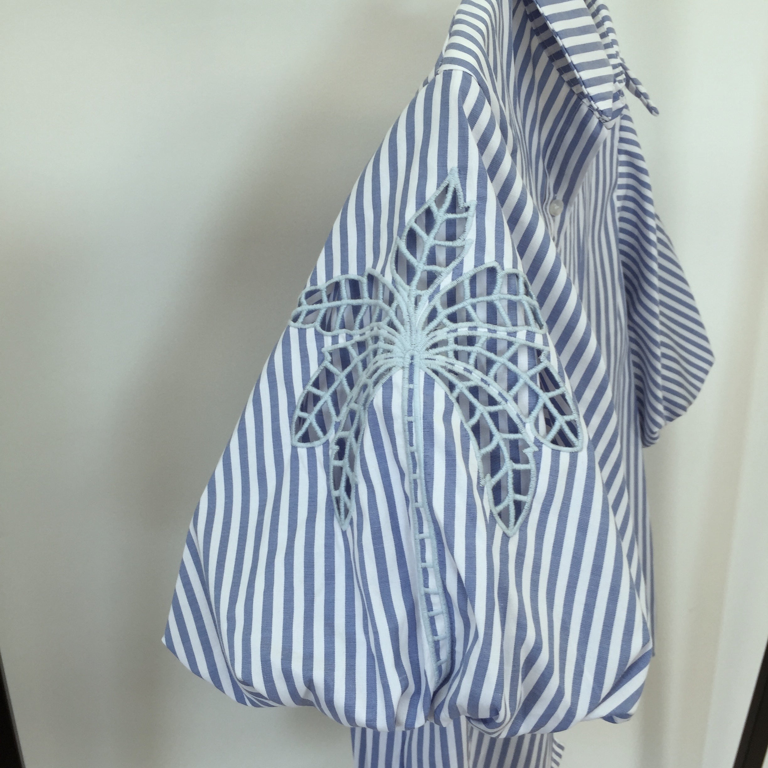 Hemd Bluse Stripes Ballonarm