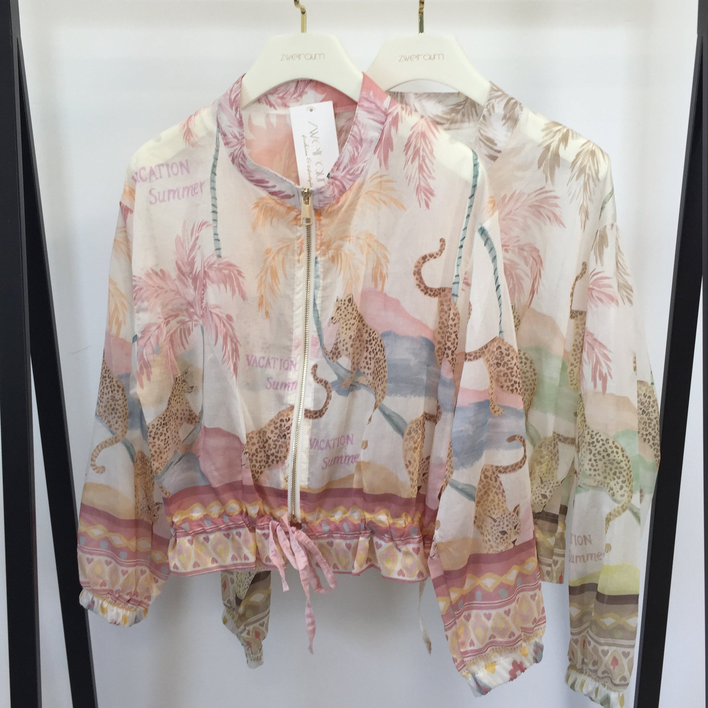 Jacke Sheer Print