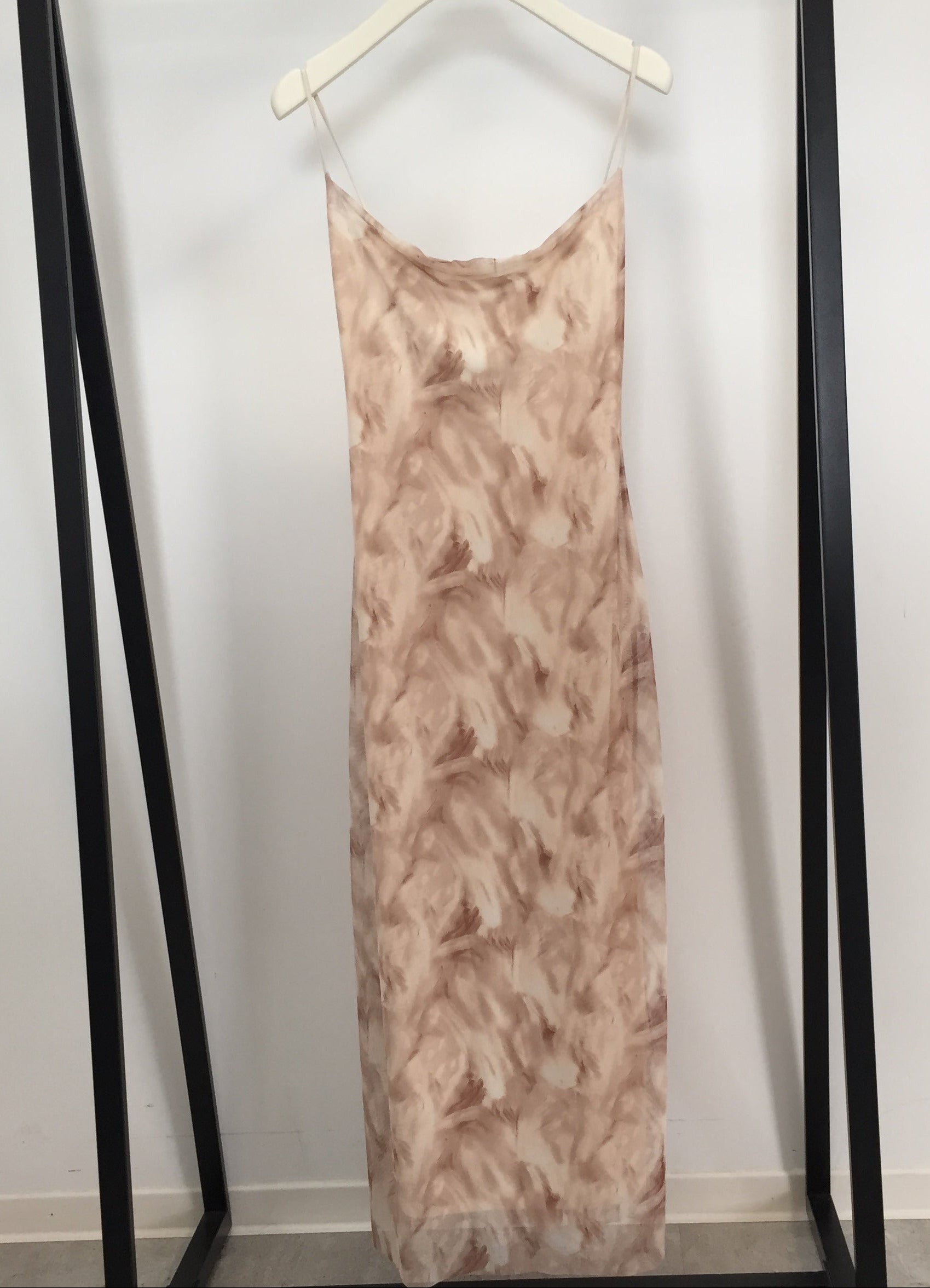 Spaghetti Kleid Mesh