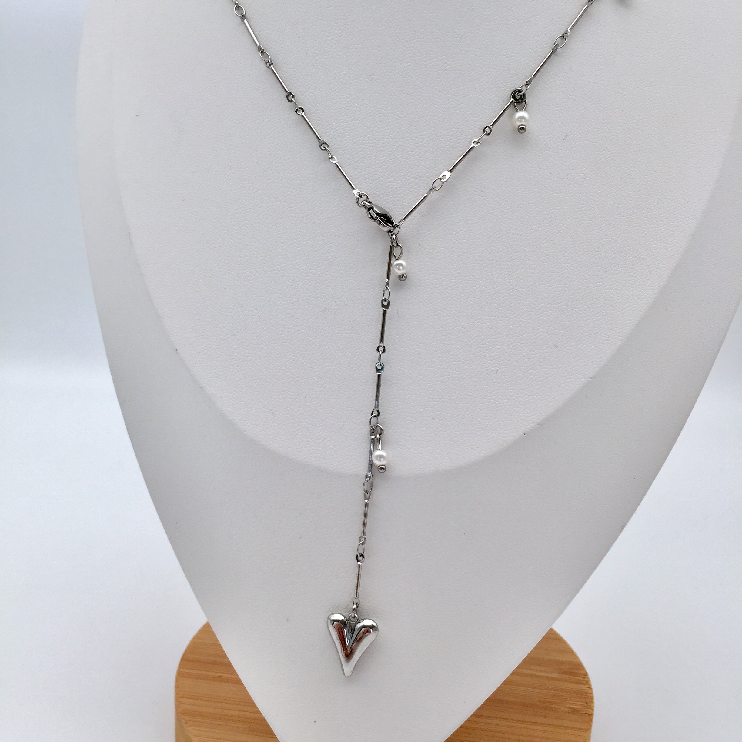 Long Y-Kette Fine Heart
