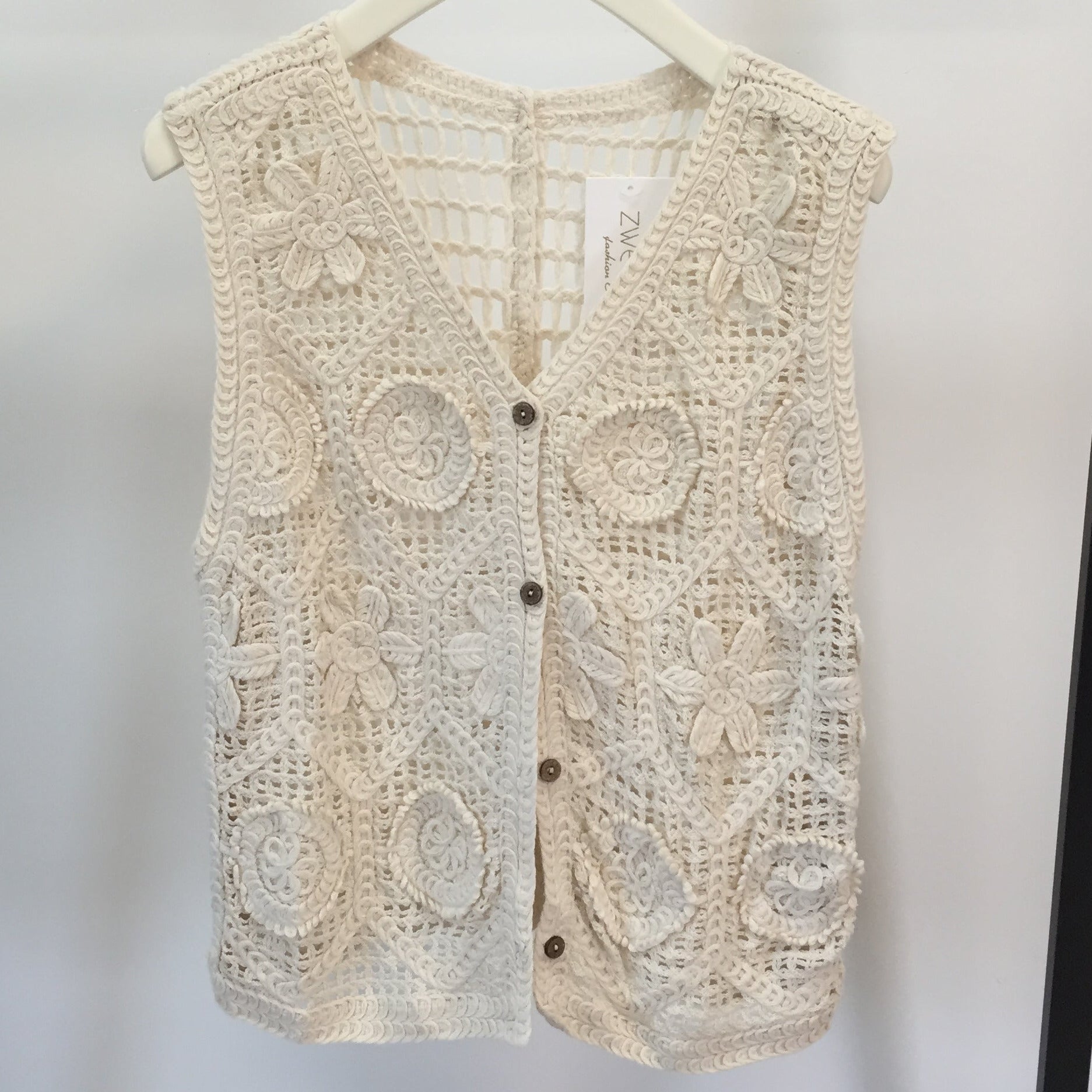 Flower Crochet Weste
