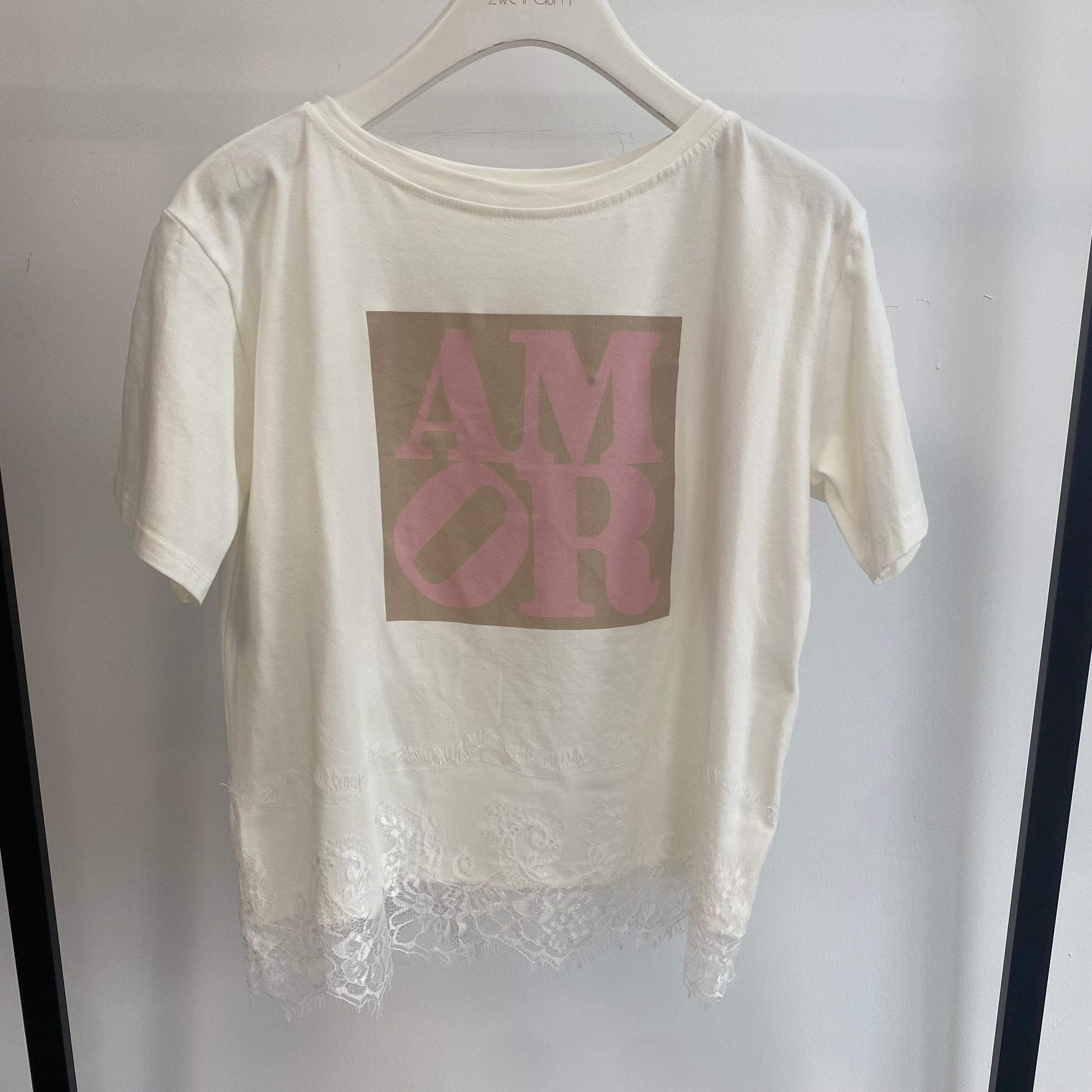 T-Shirt AMOR mit Lace
