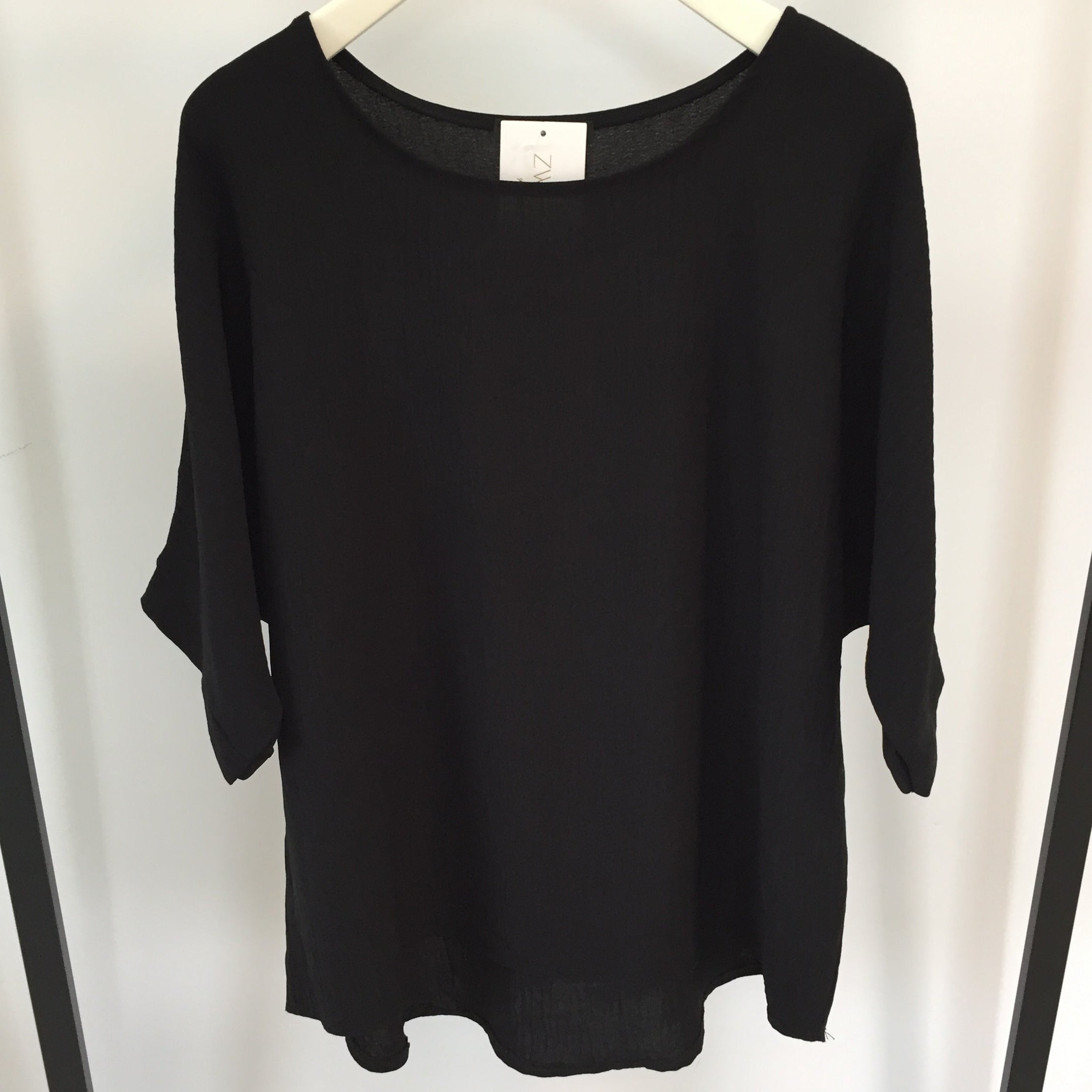 Structured Shirt Wide Neck