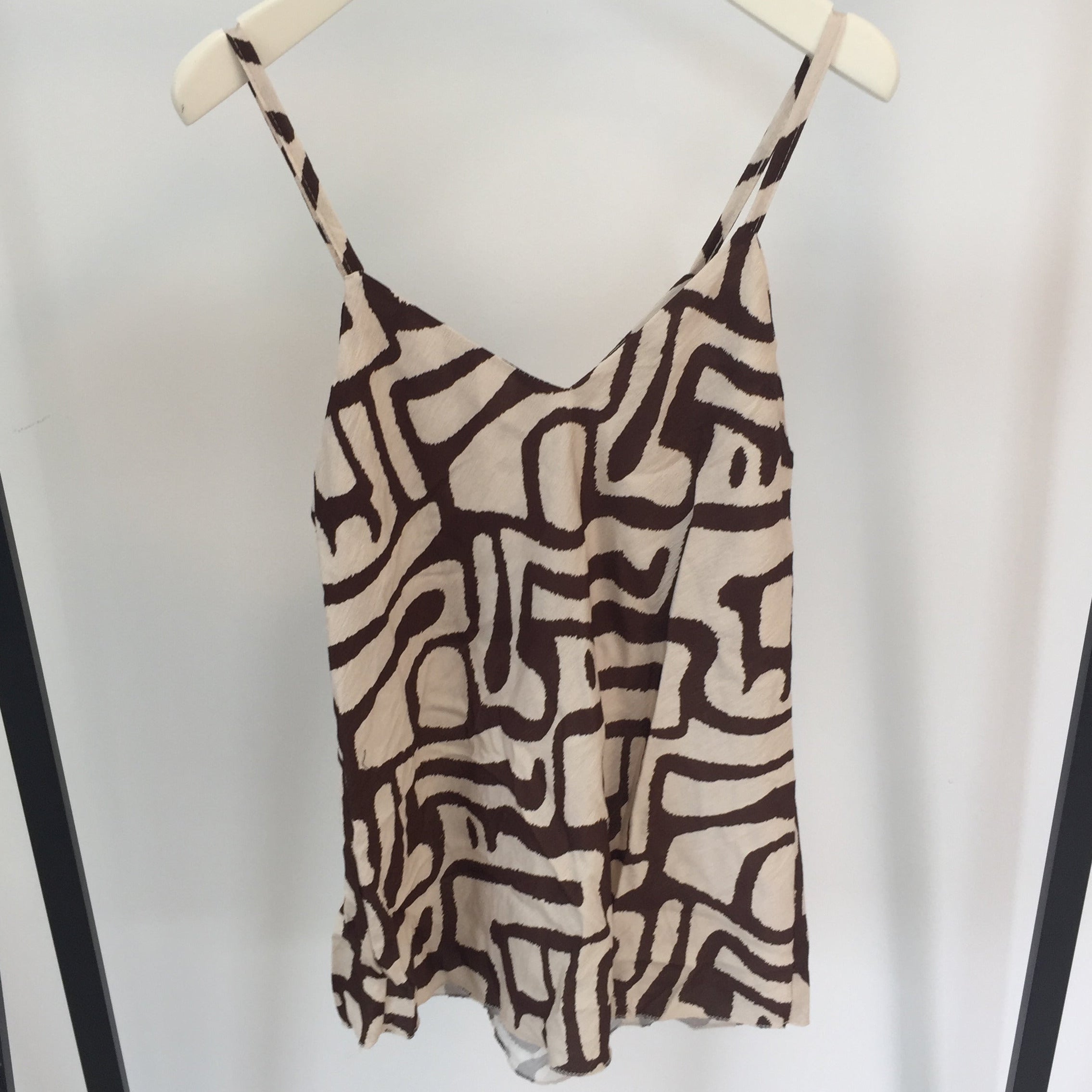 Abstract Print Spaghetti Top