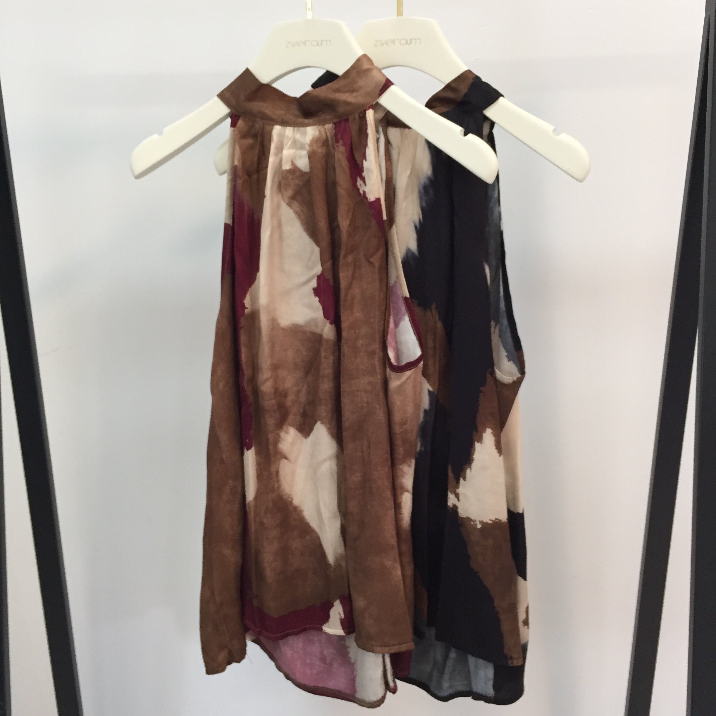 Flowy Neckholder Top Waterdots
