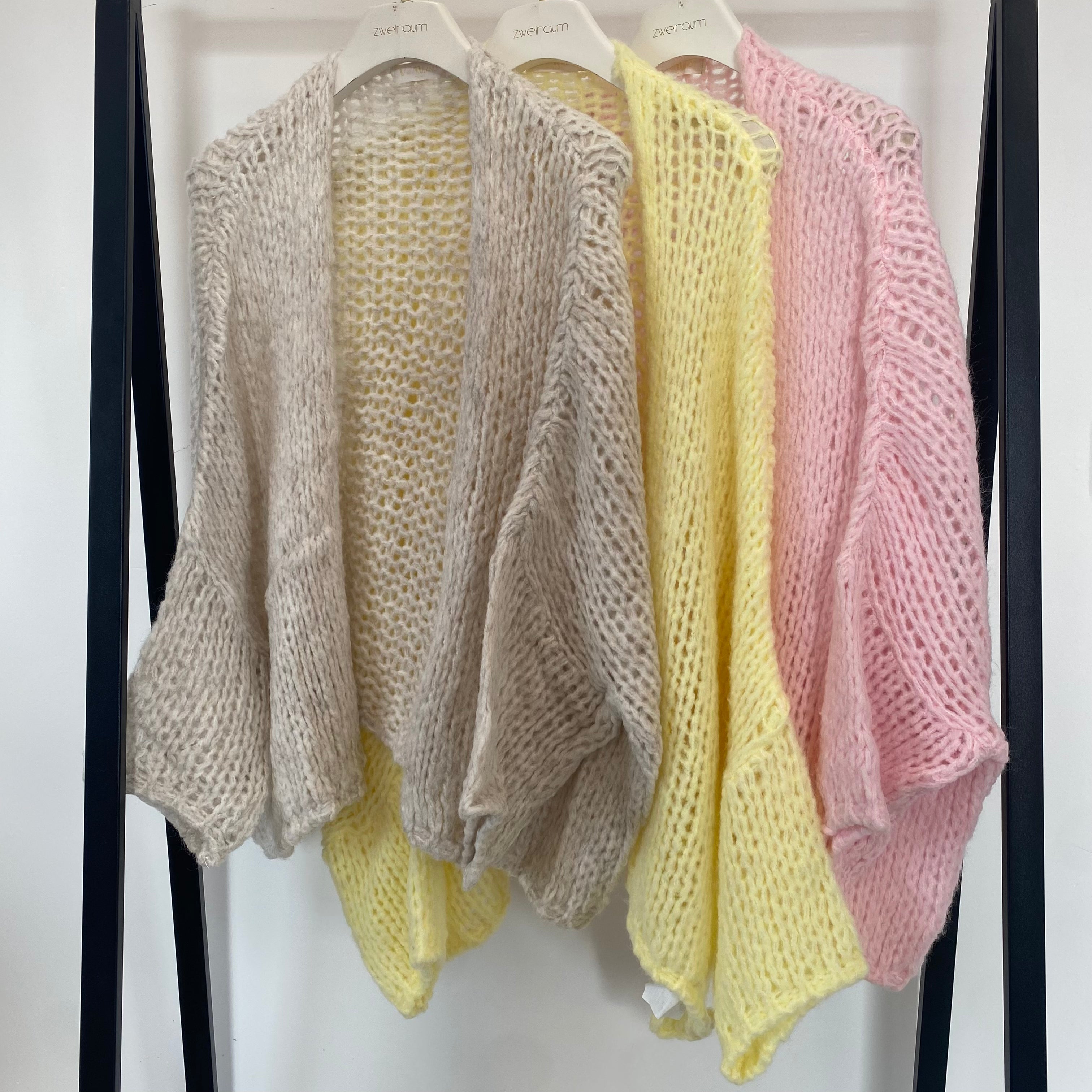 Oversize Grobstrick Jacke