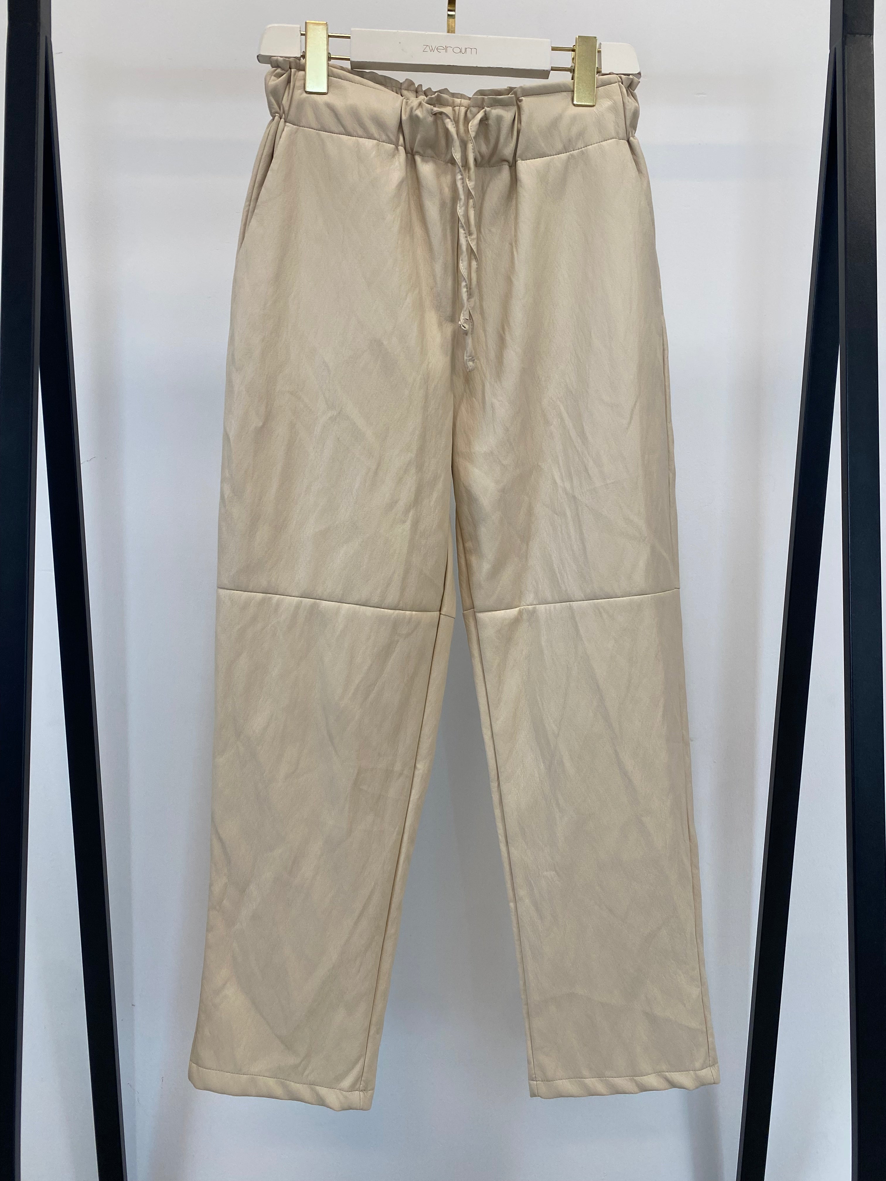 Mom Style Joggers Lederoptik