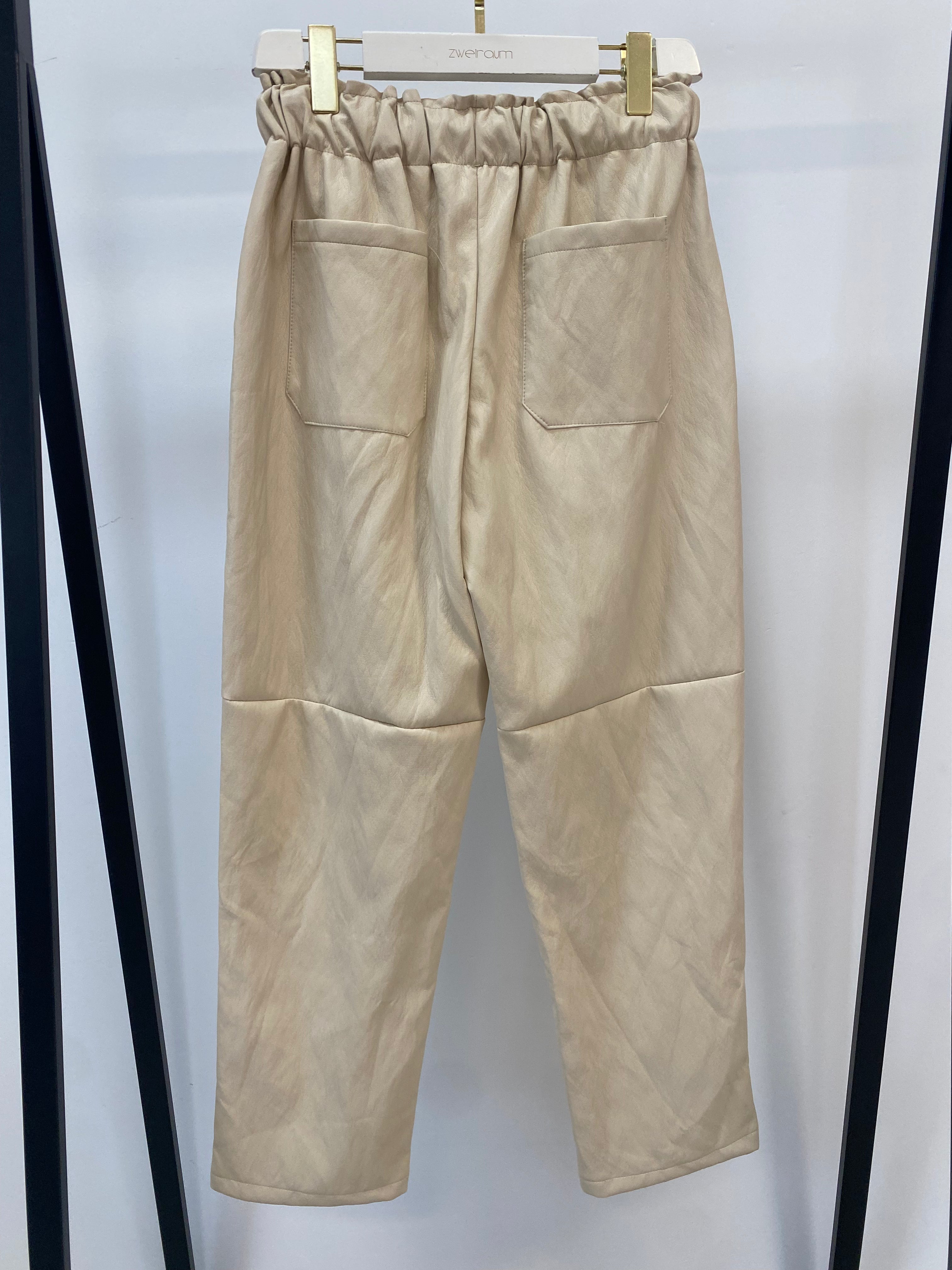 Mom Style Joggers Lederoptik