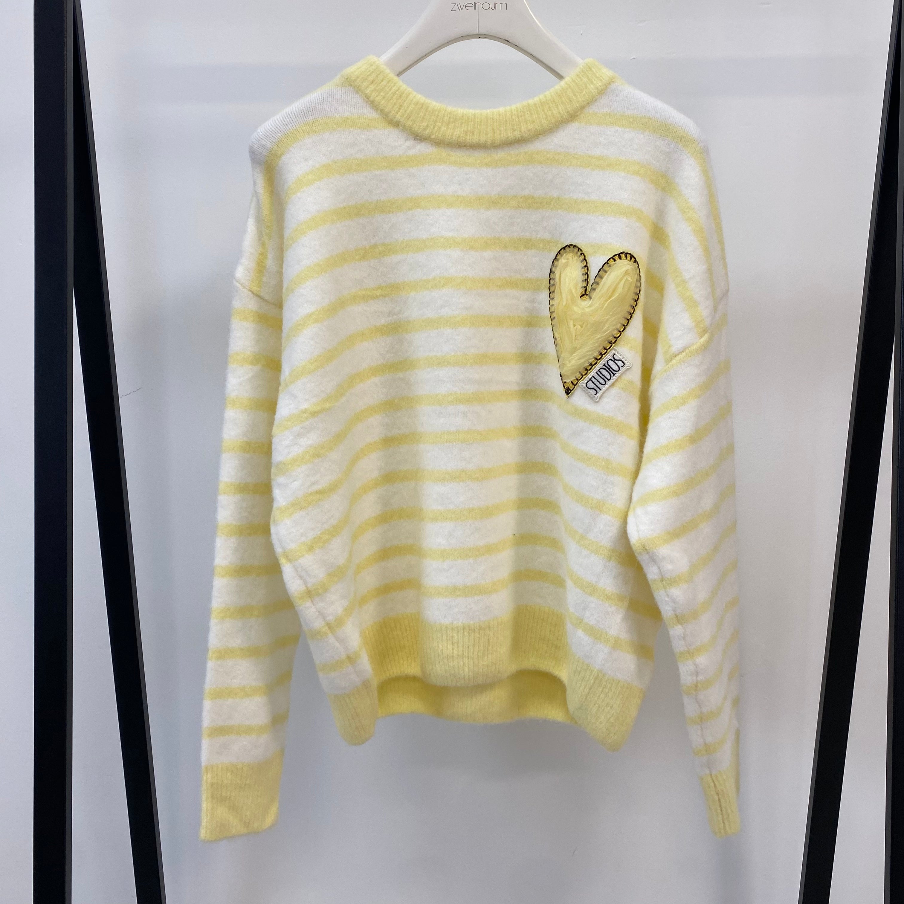 Midi Strick Pulli Big Heart
