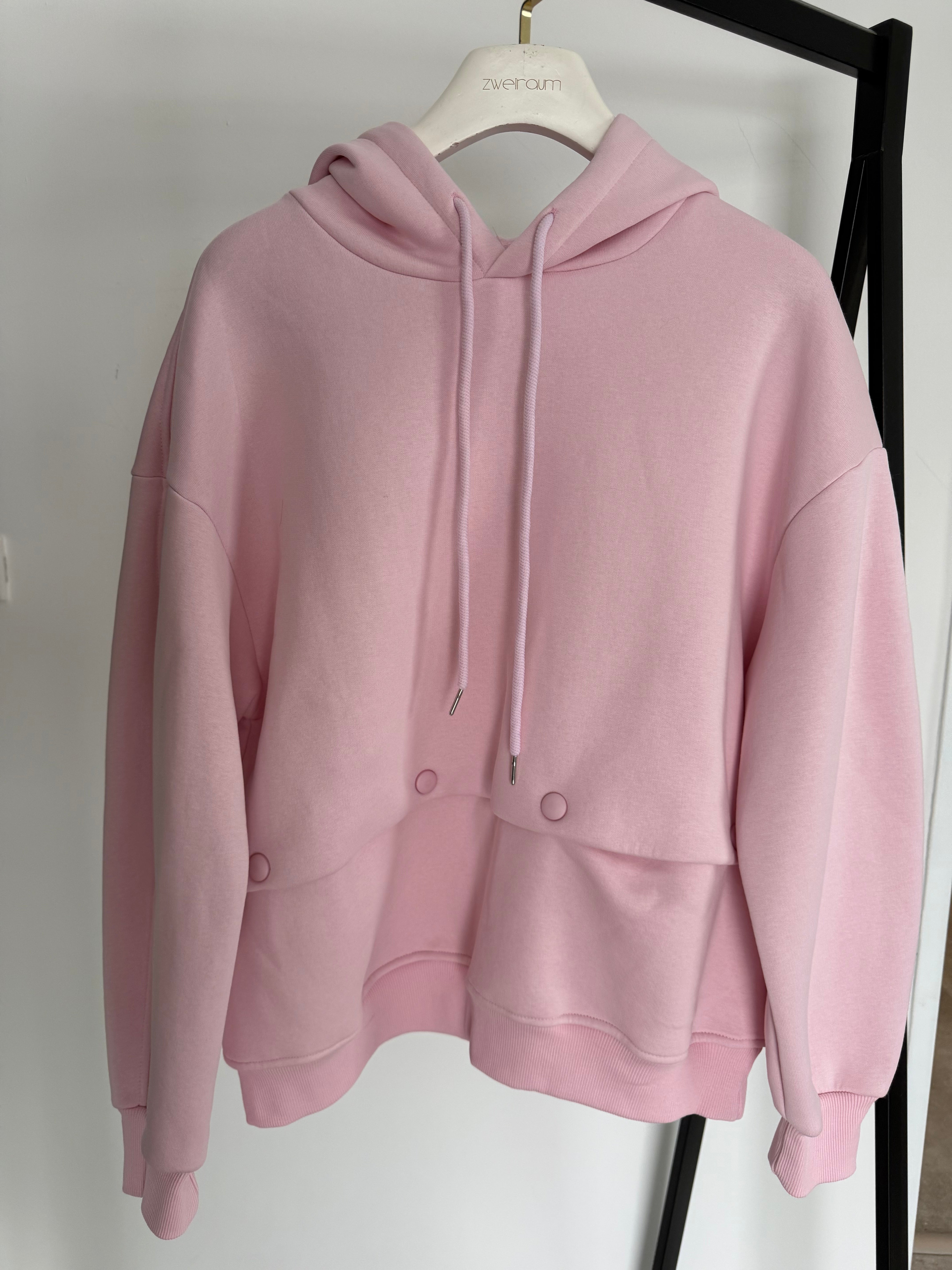 Hoodie Button Detail Cropped Alternative