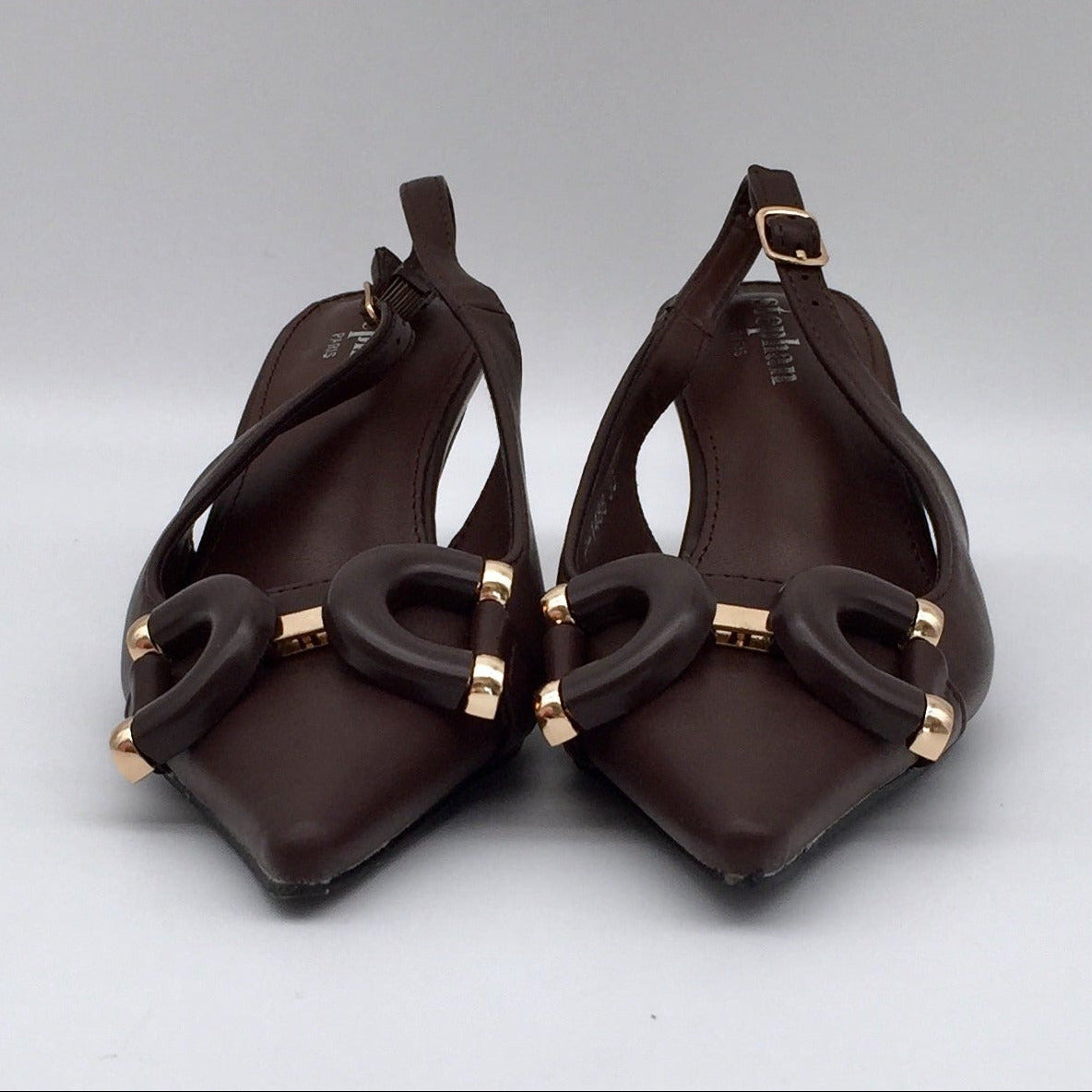 Pointy Sling Pumps mit Schnalle