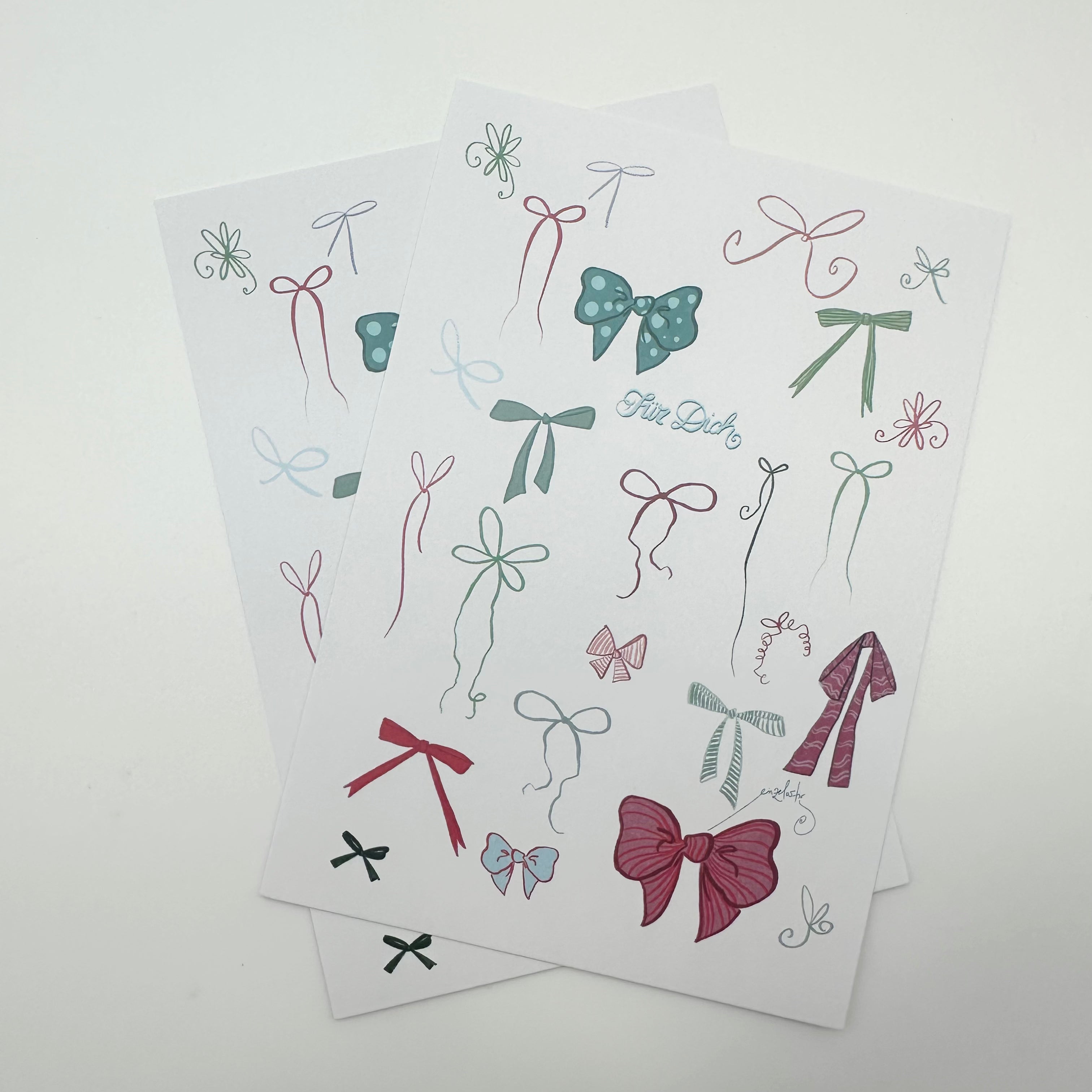 Postkarte Ribbons