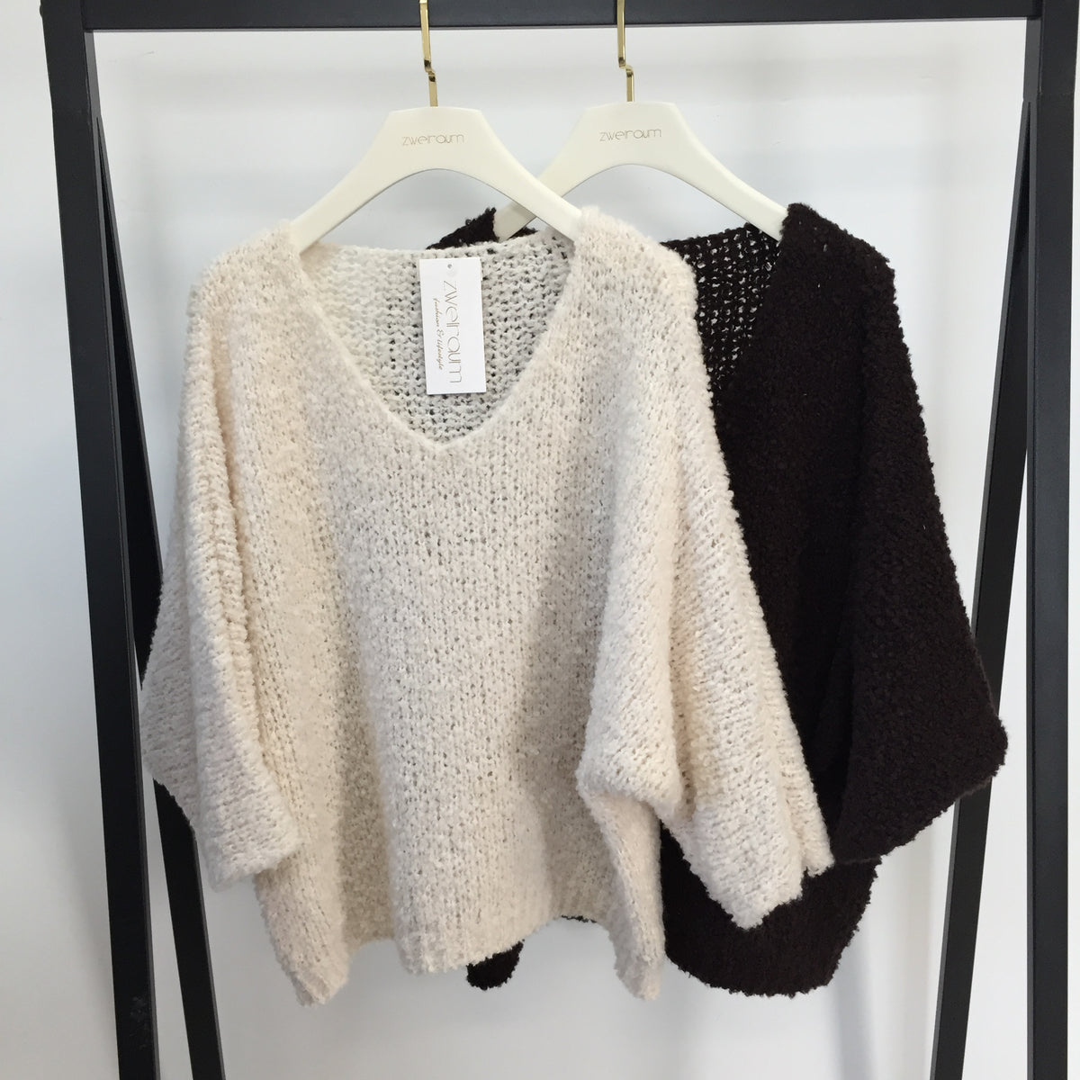 Popcorn Pulli Dreiviertelarm