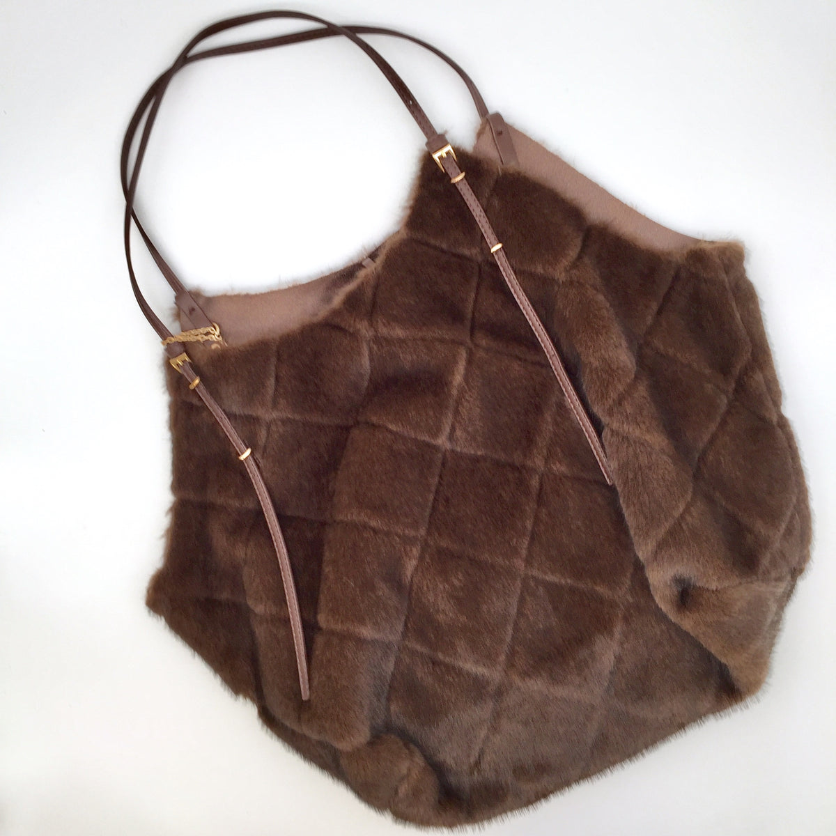 Fell Tasche Karo Print