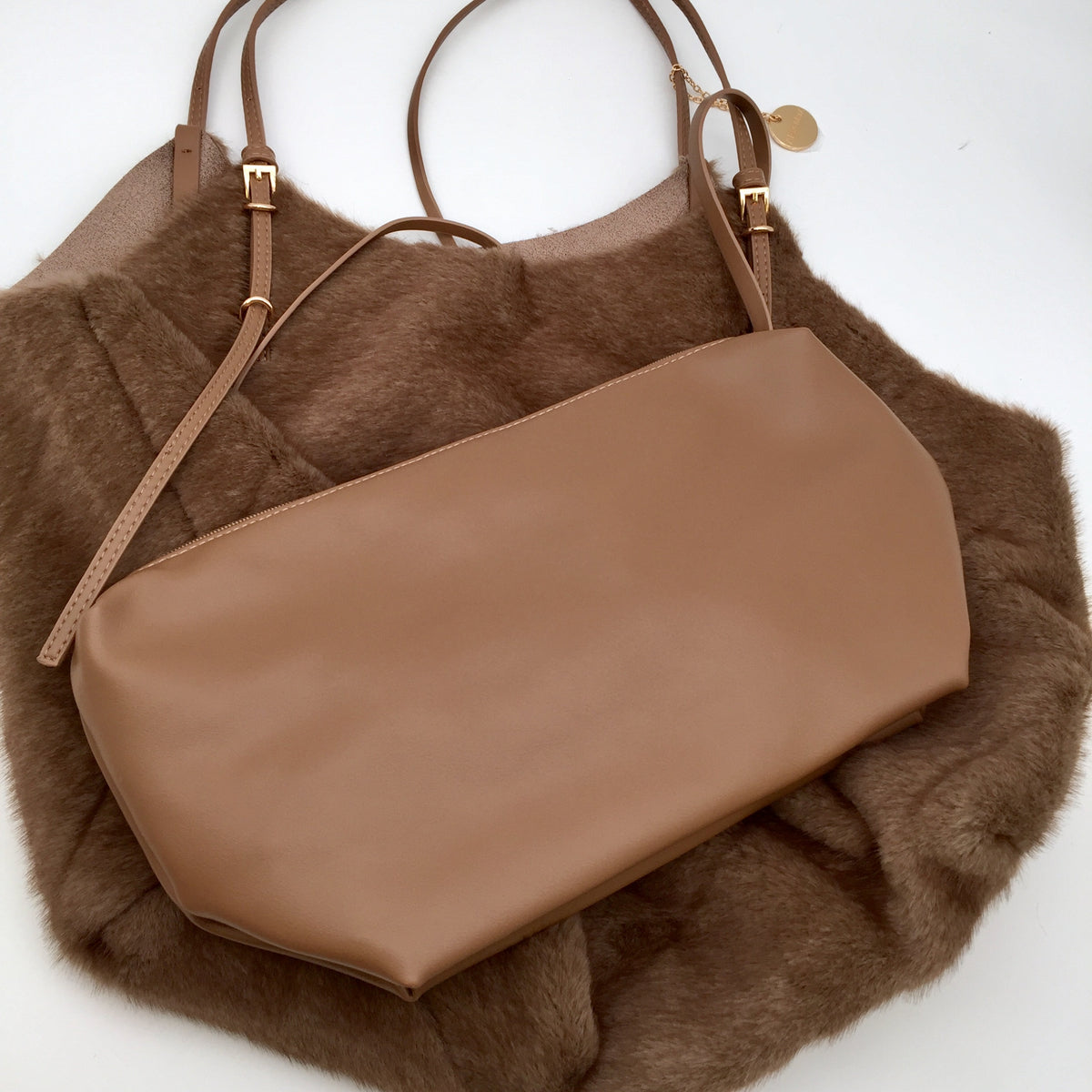 Fell Tasche Karo Print