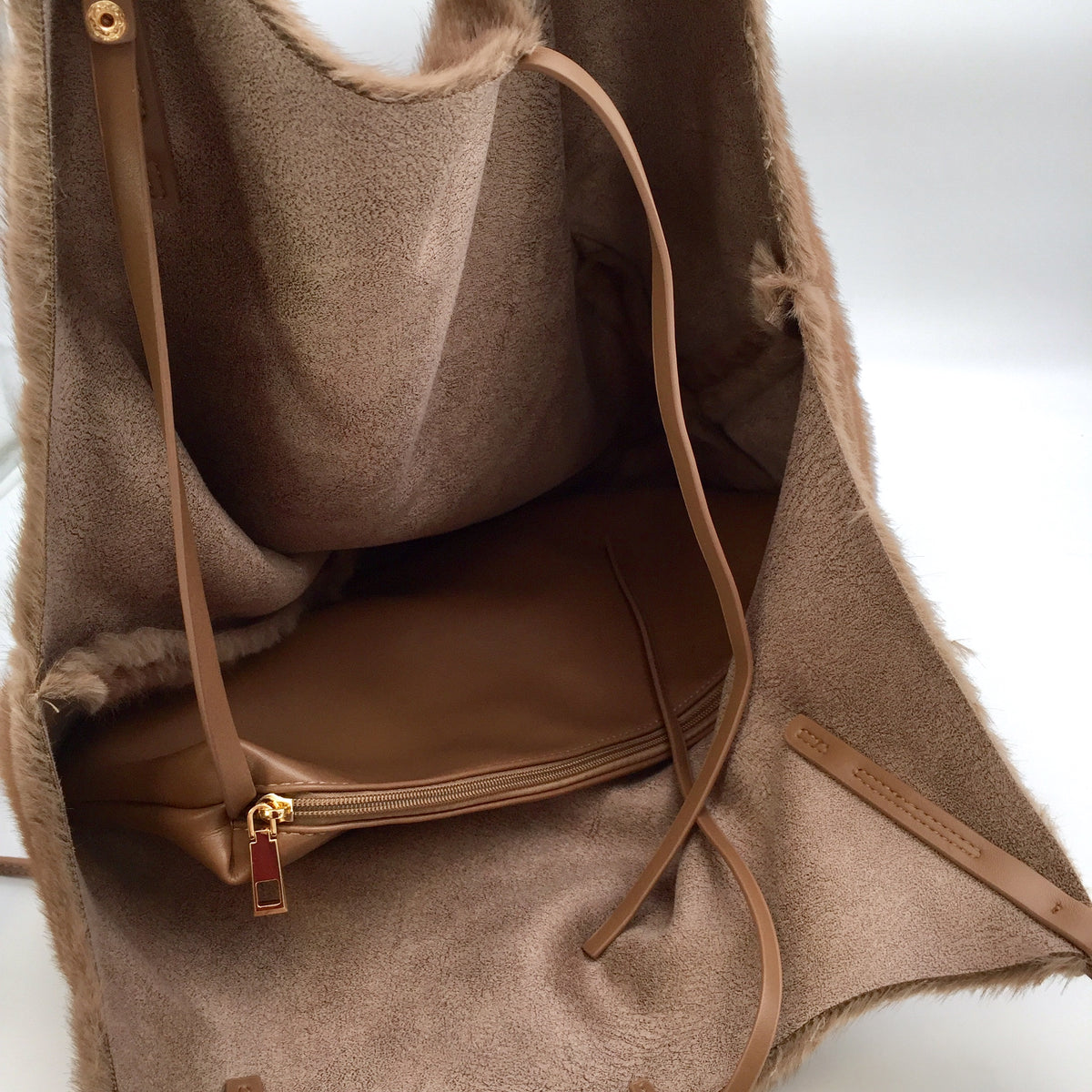 Fell Tasche Karo Print