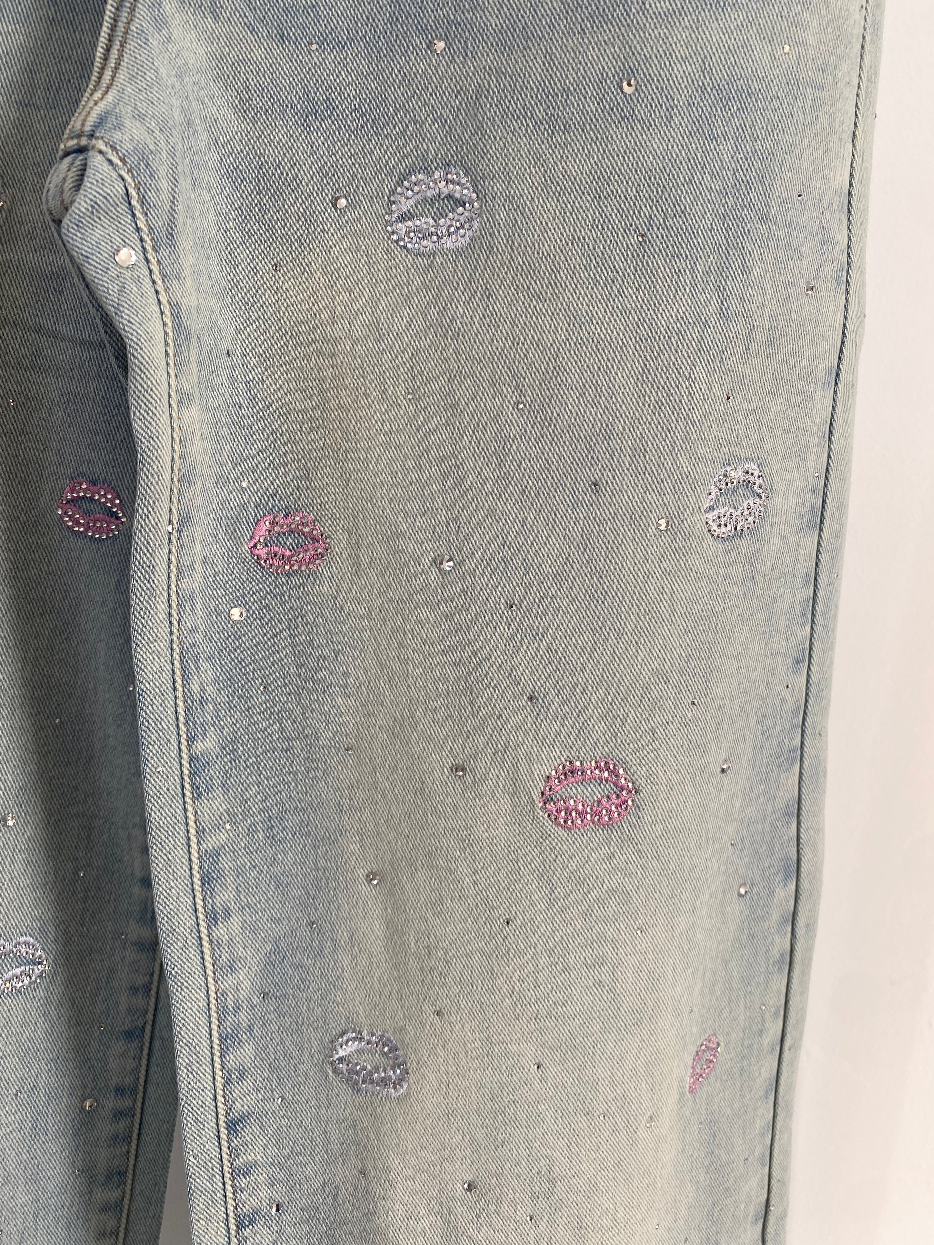 Jeans Glitter Lips