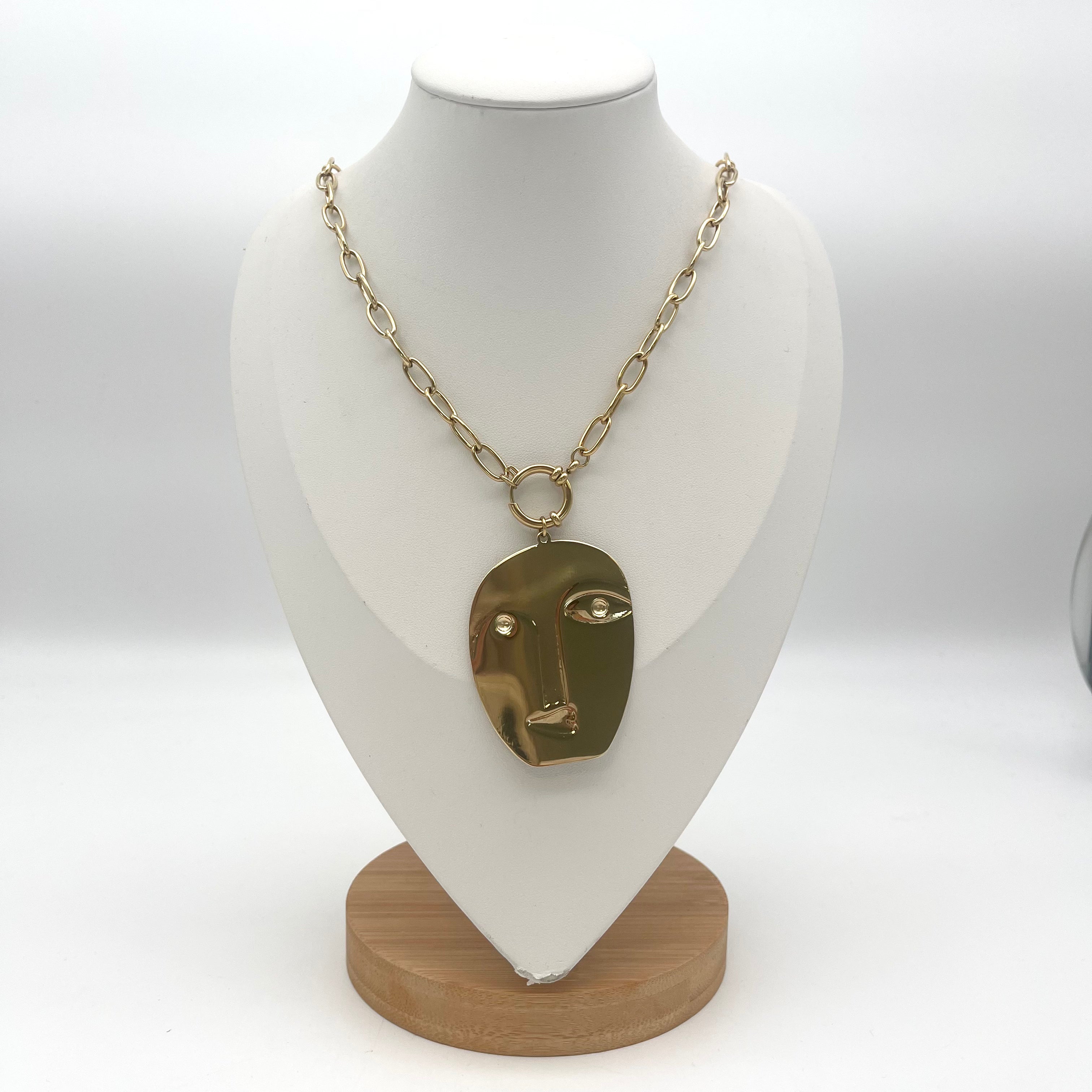 Statement Kette Face