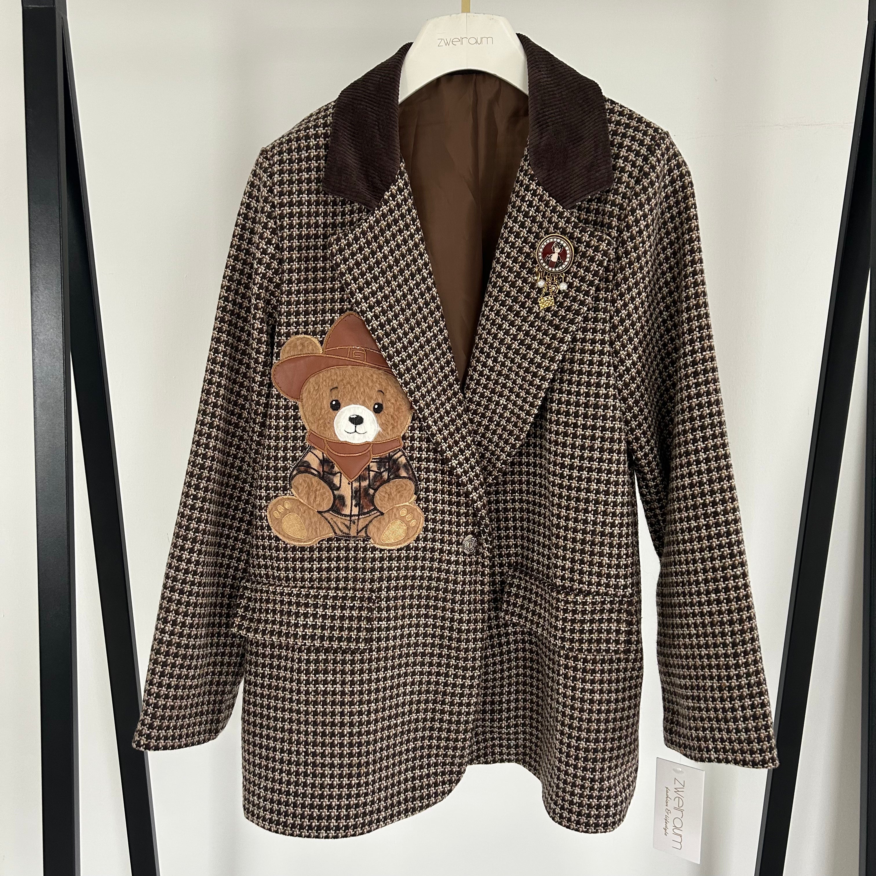Teddy Blazer Cord Kragen