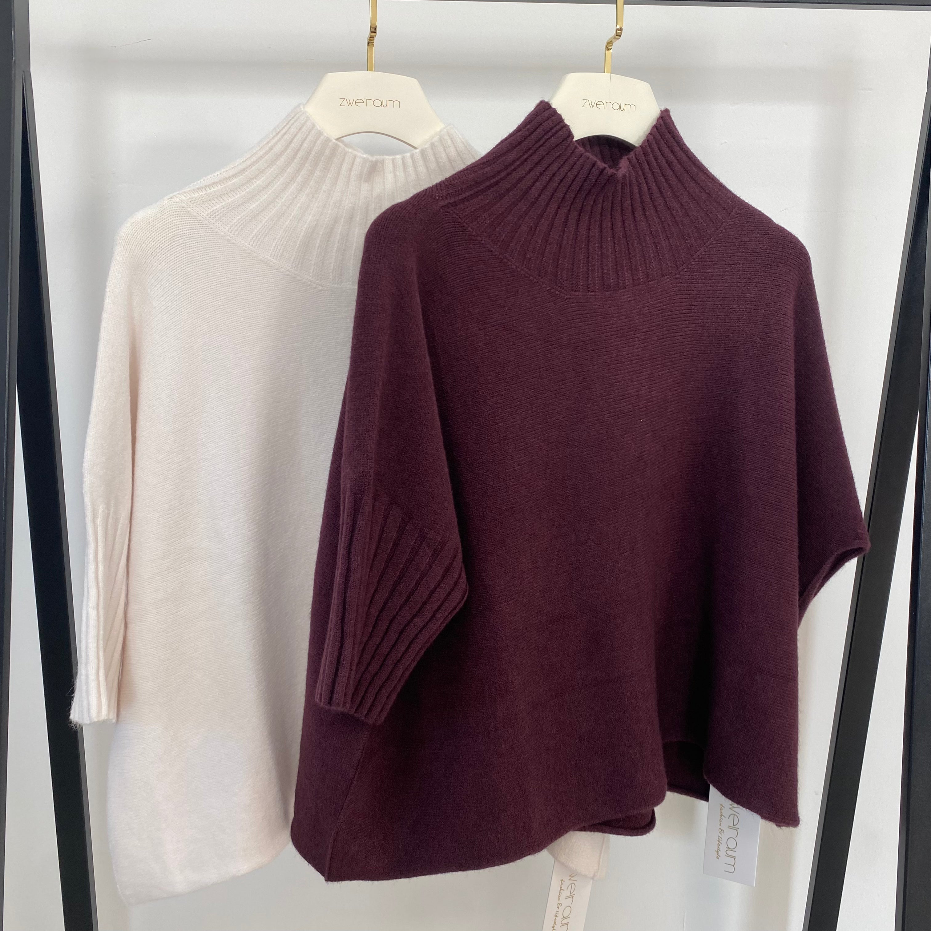 Dreiviertelarm Pulli Turtleneck