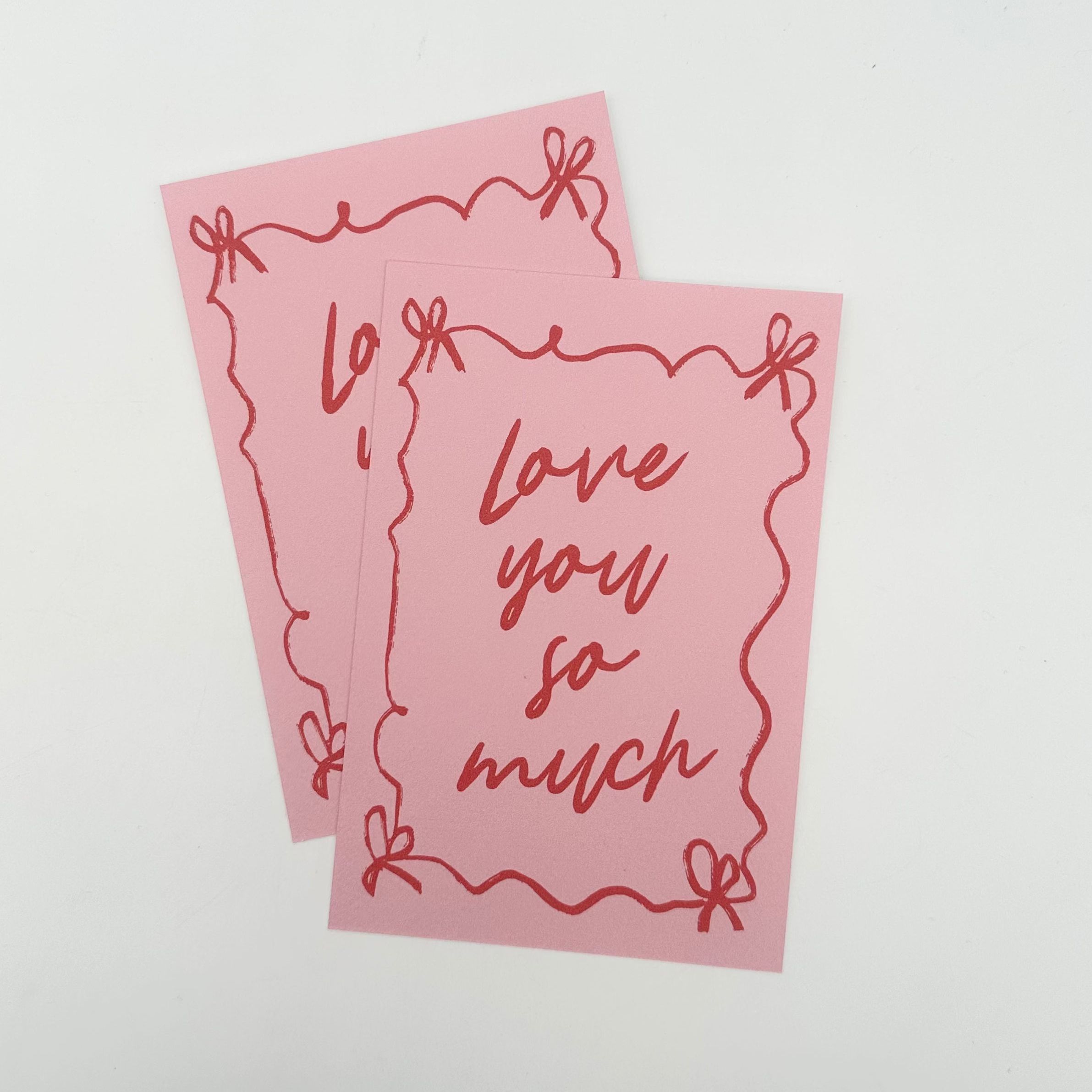 Postkarte Love you so much