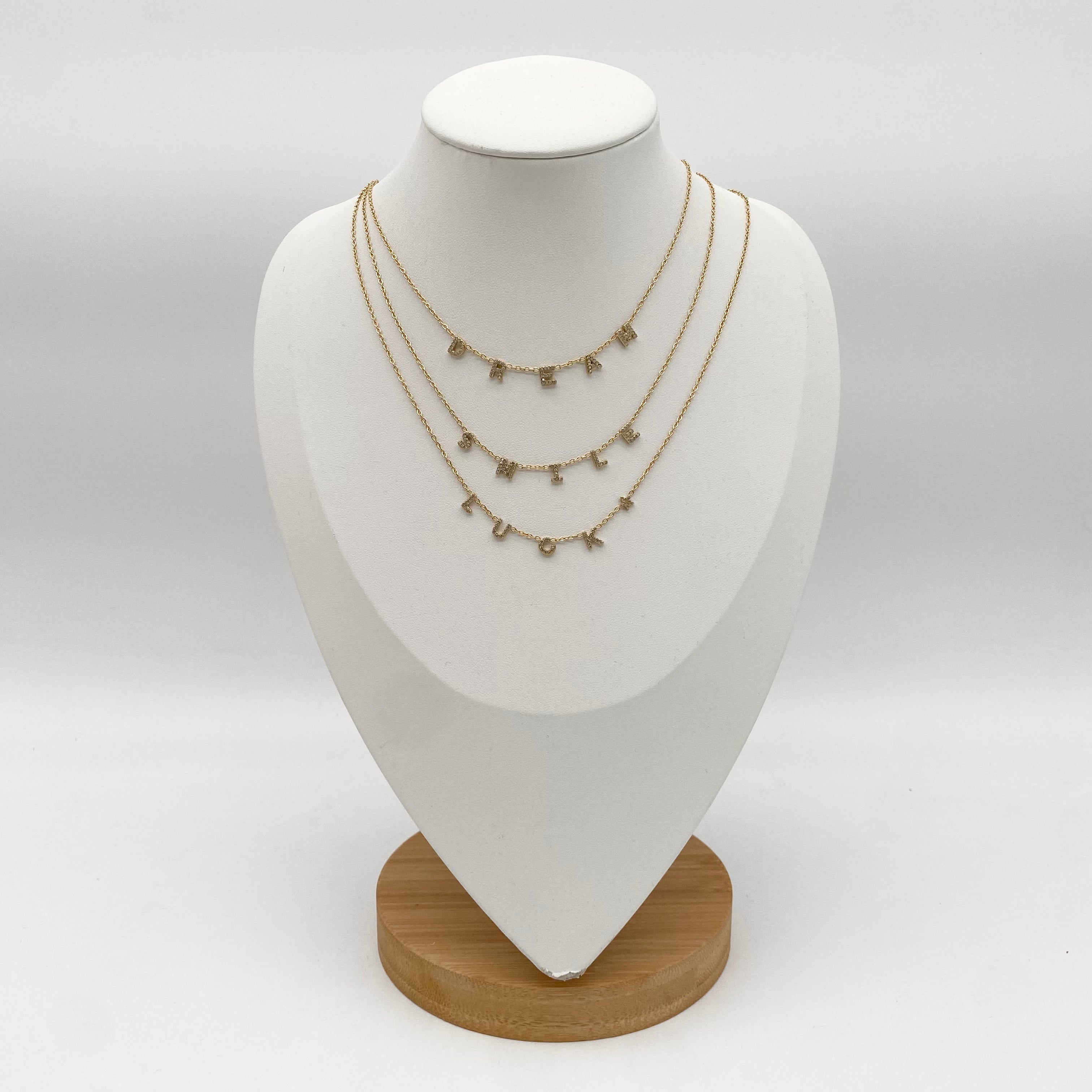 Kette Sparkling Letters