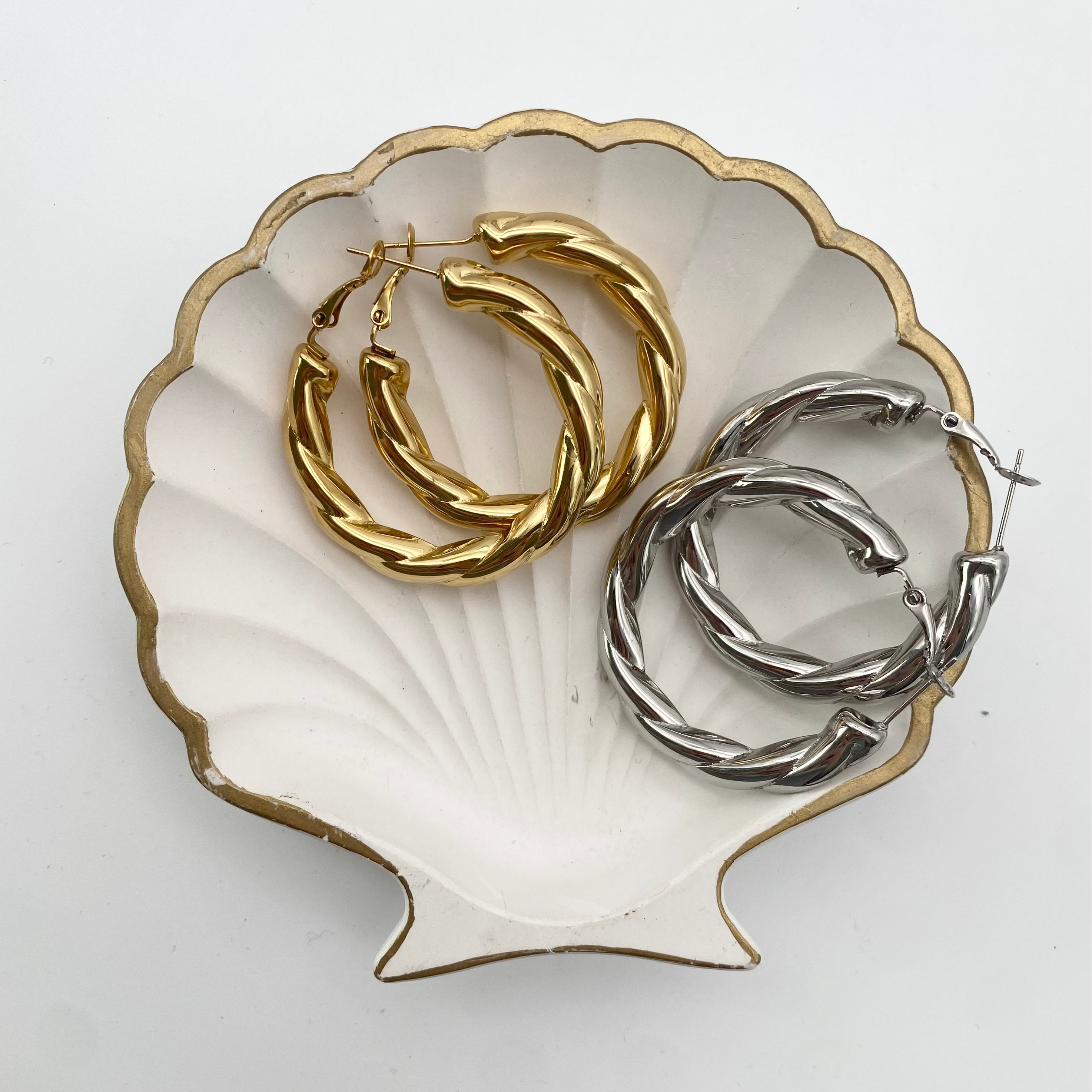 Ohrringe Big Hoops Twisted