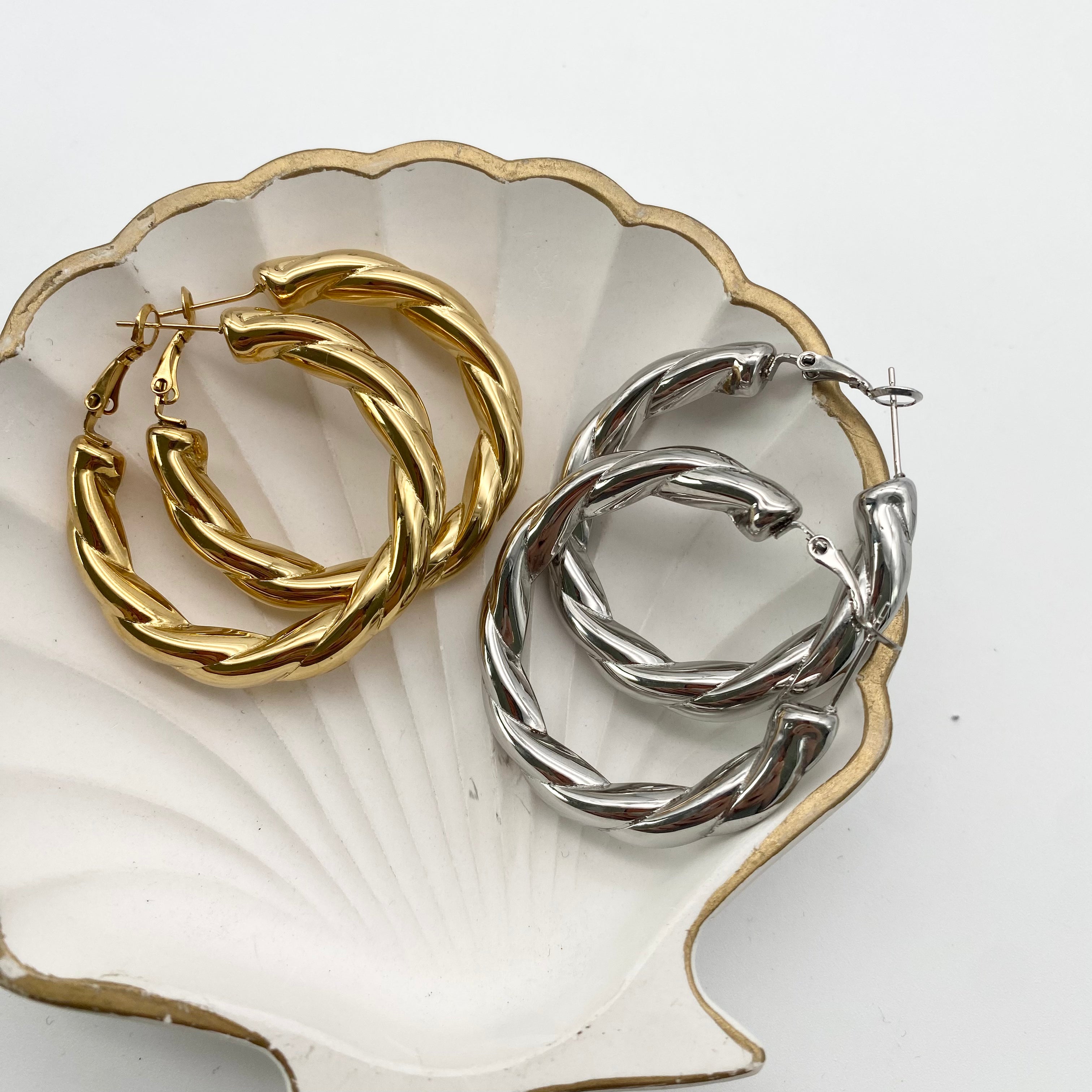 Ohrringe Big Hoops Twisted