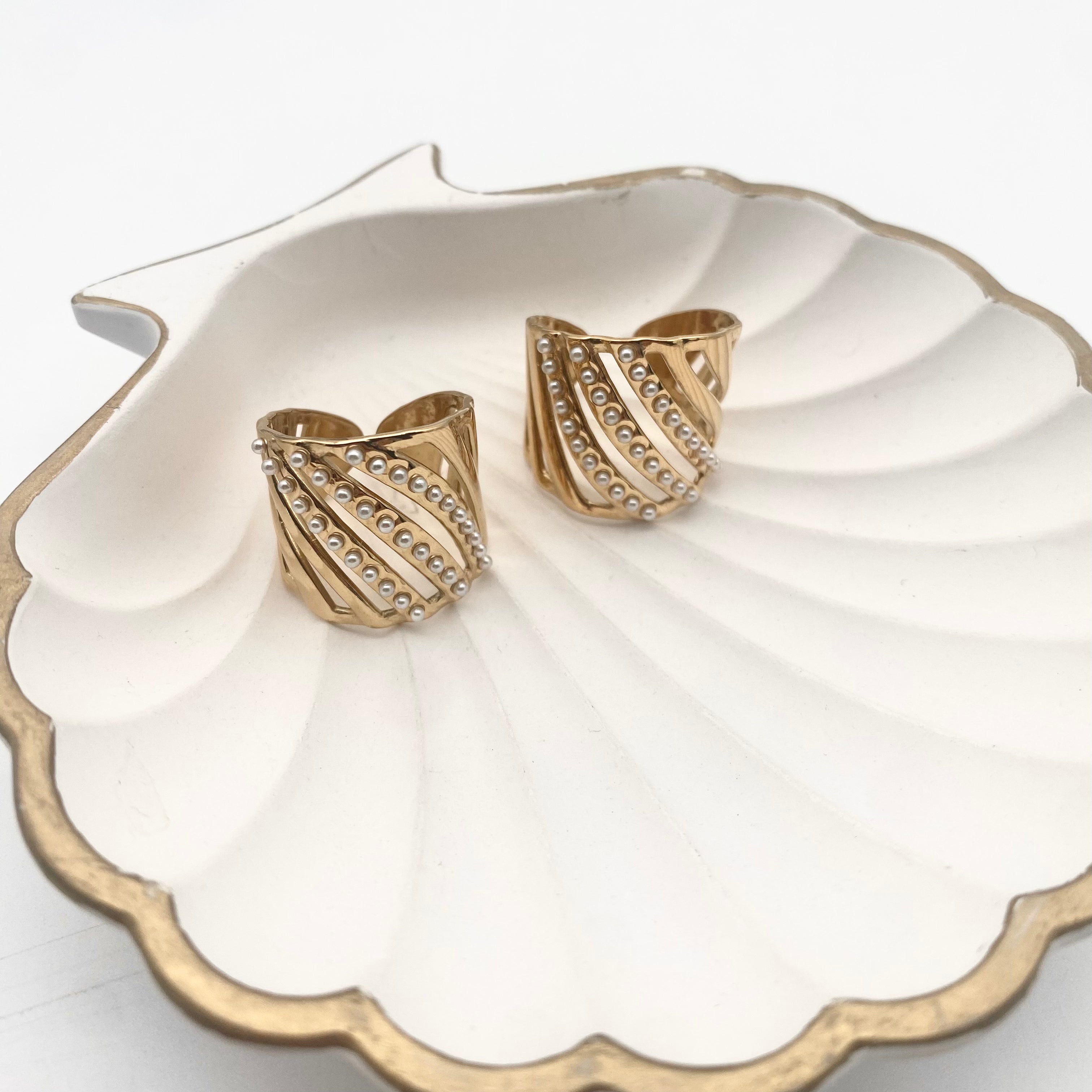 Ring Pearles Bent