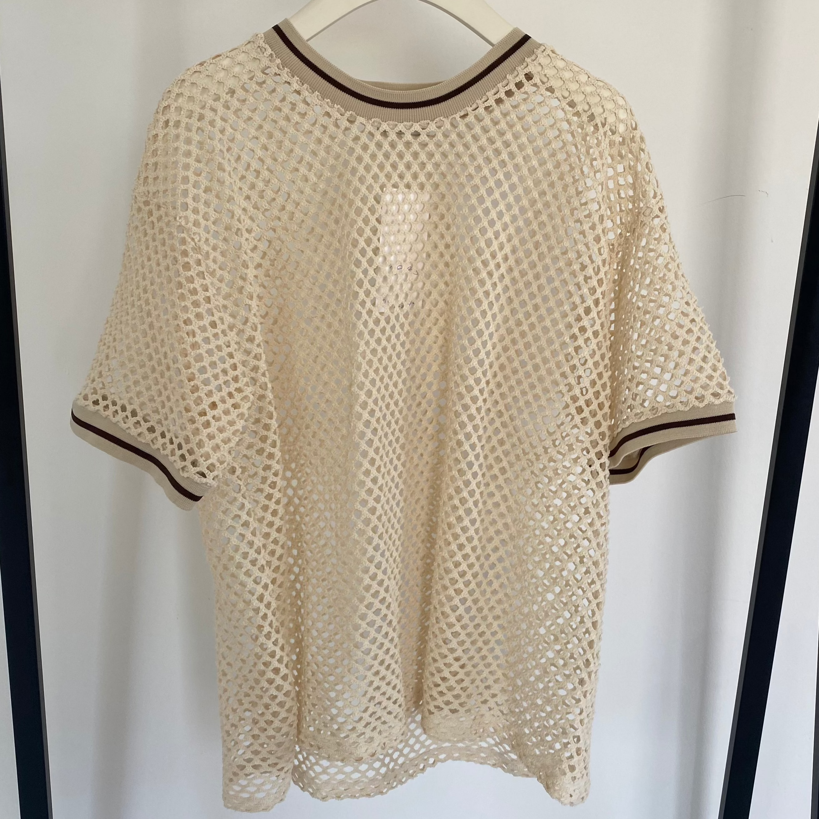 T-Shirt Net mit Bündchen