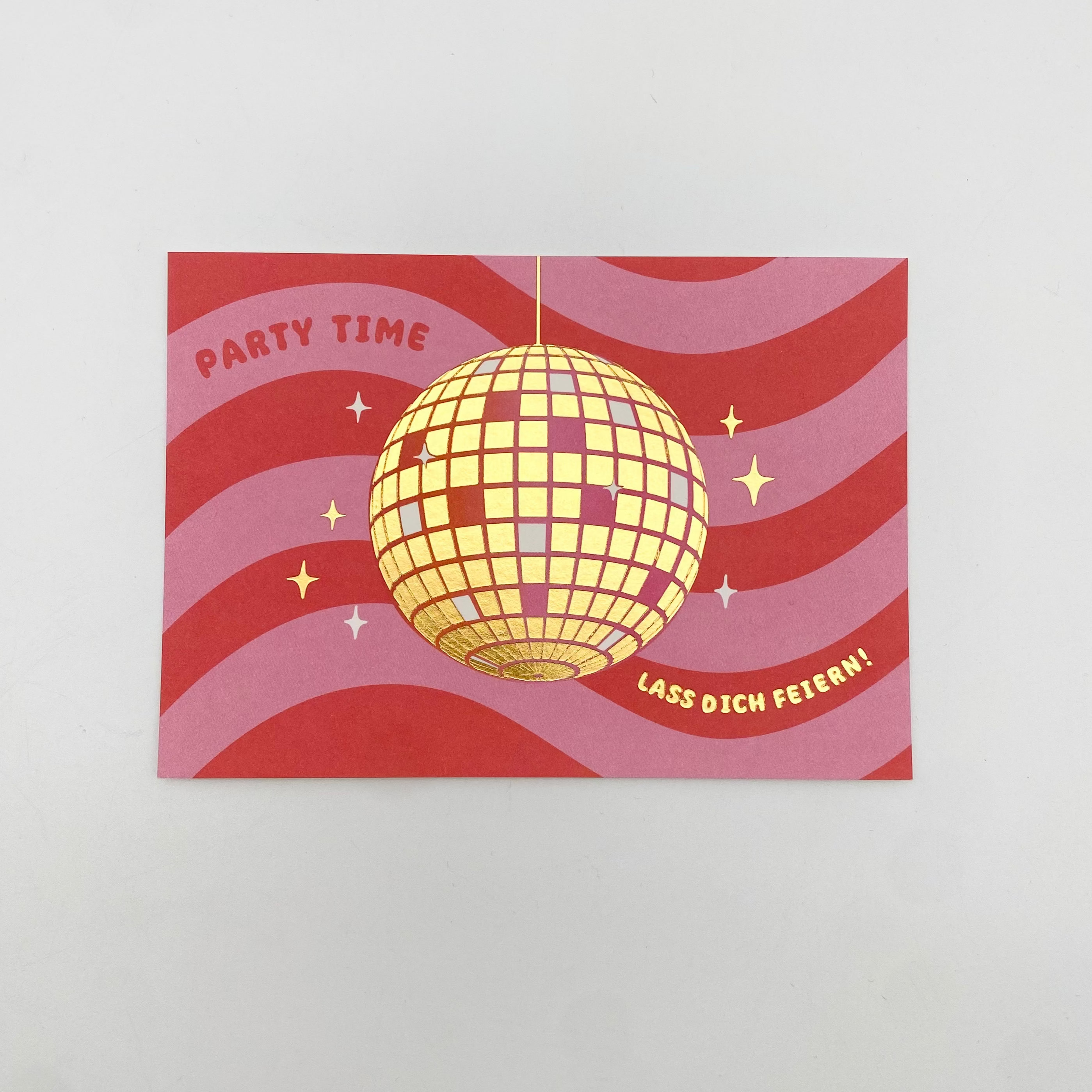 Postkarte Party Time