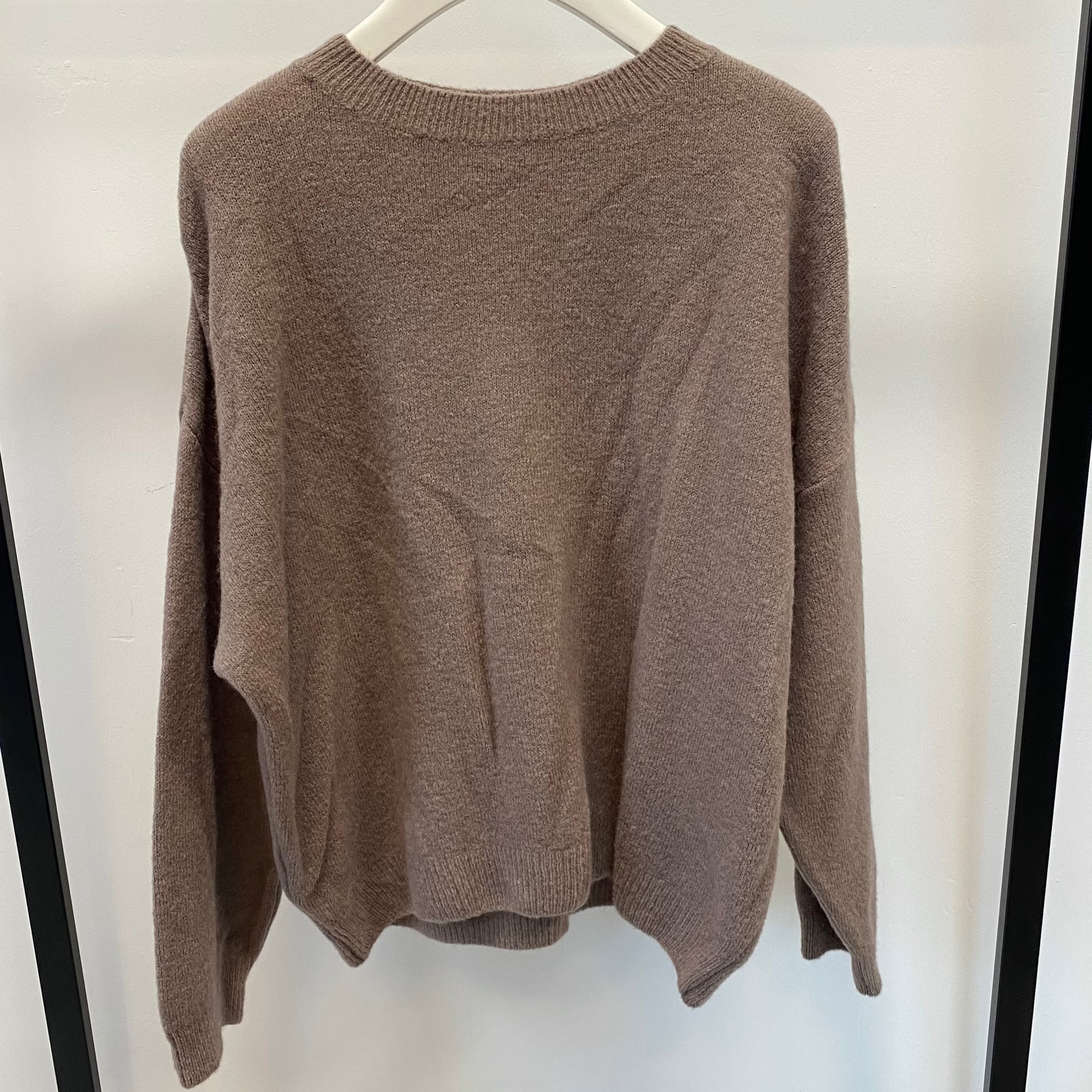 Midi Pulli Roundneck mit Bündchenarm