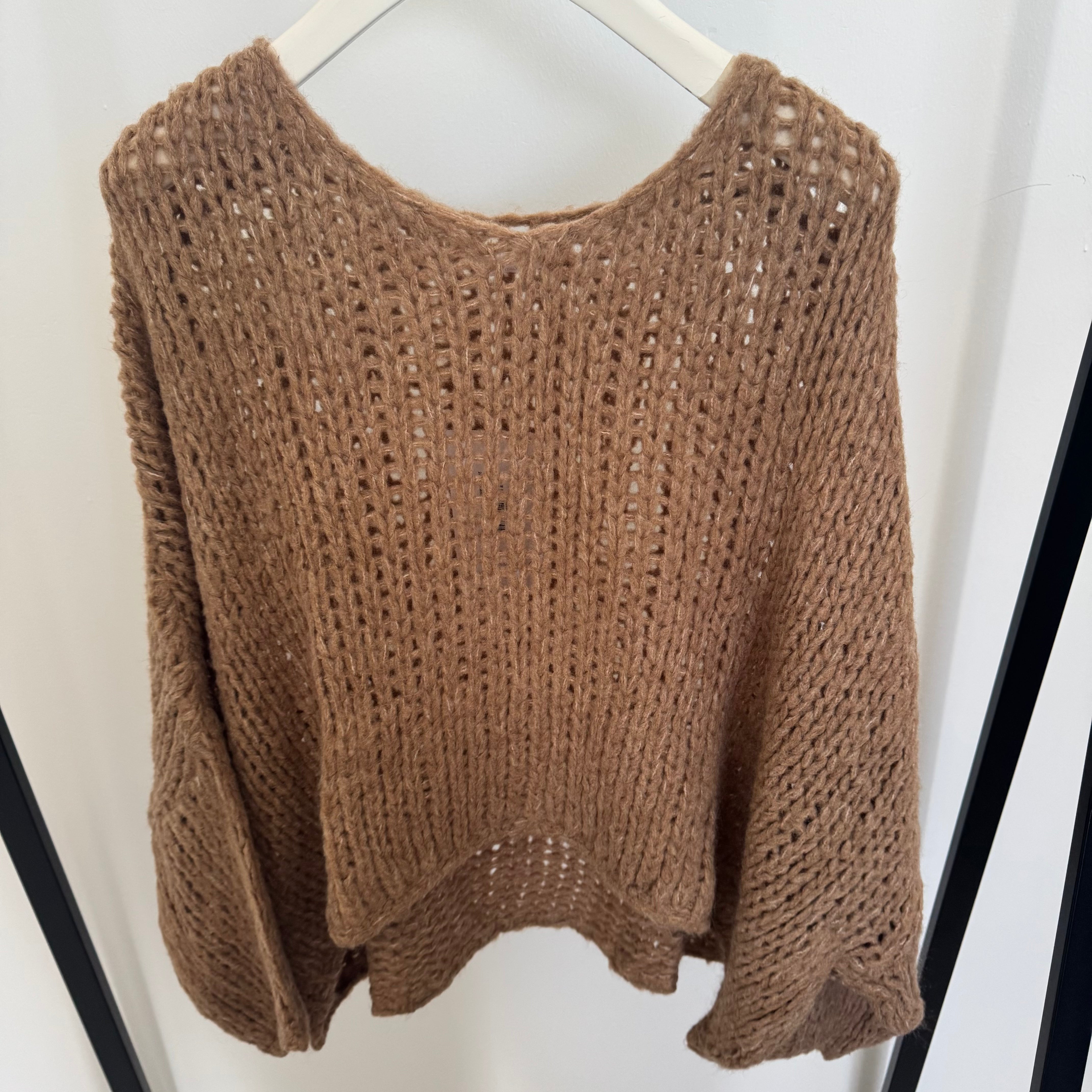 Loose Oversize Strick Pulli
