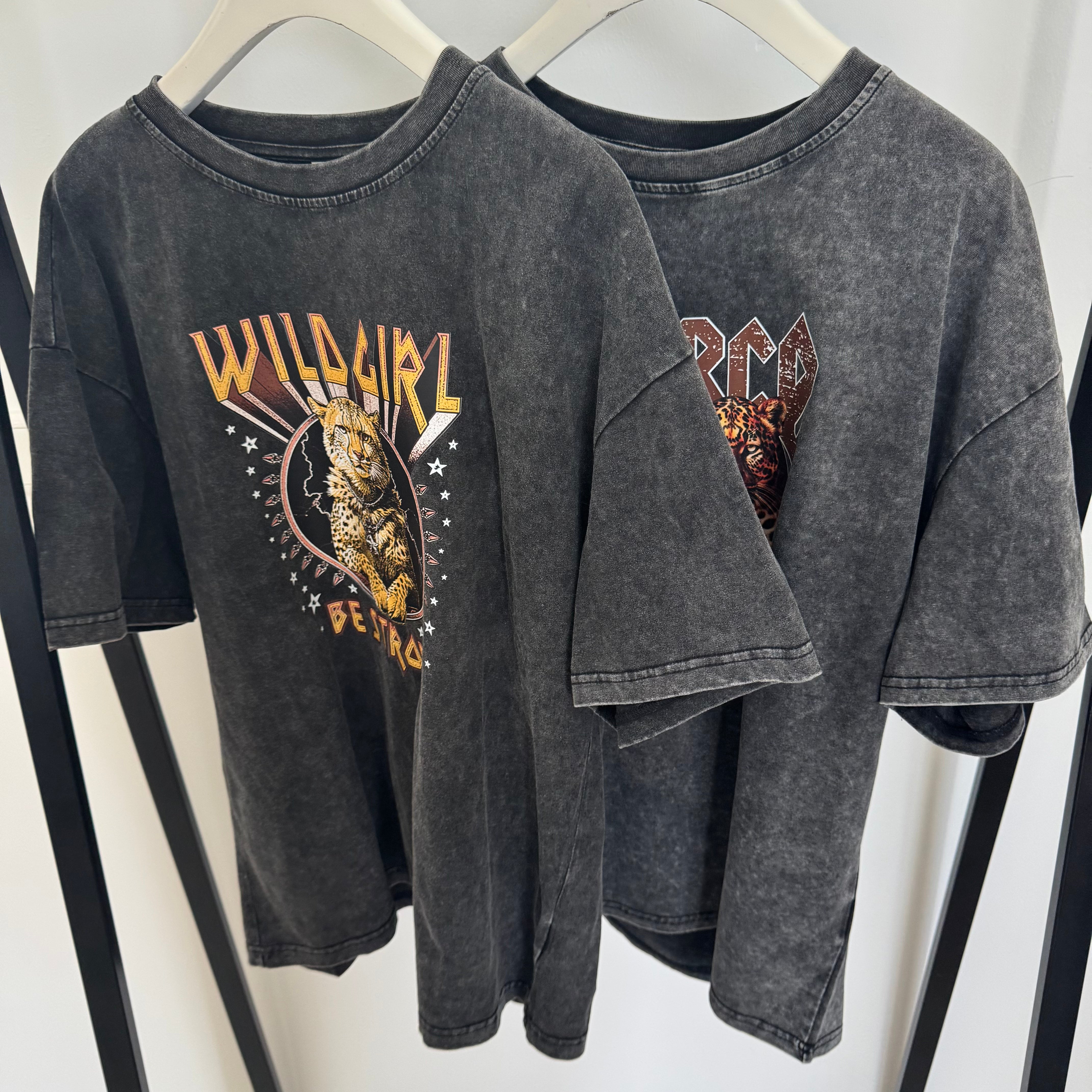 Long T-Shirt Edgy Print