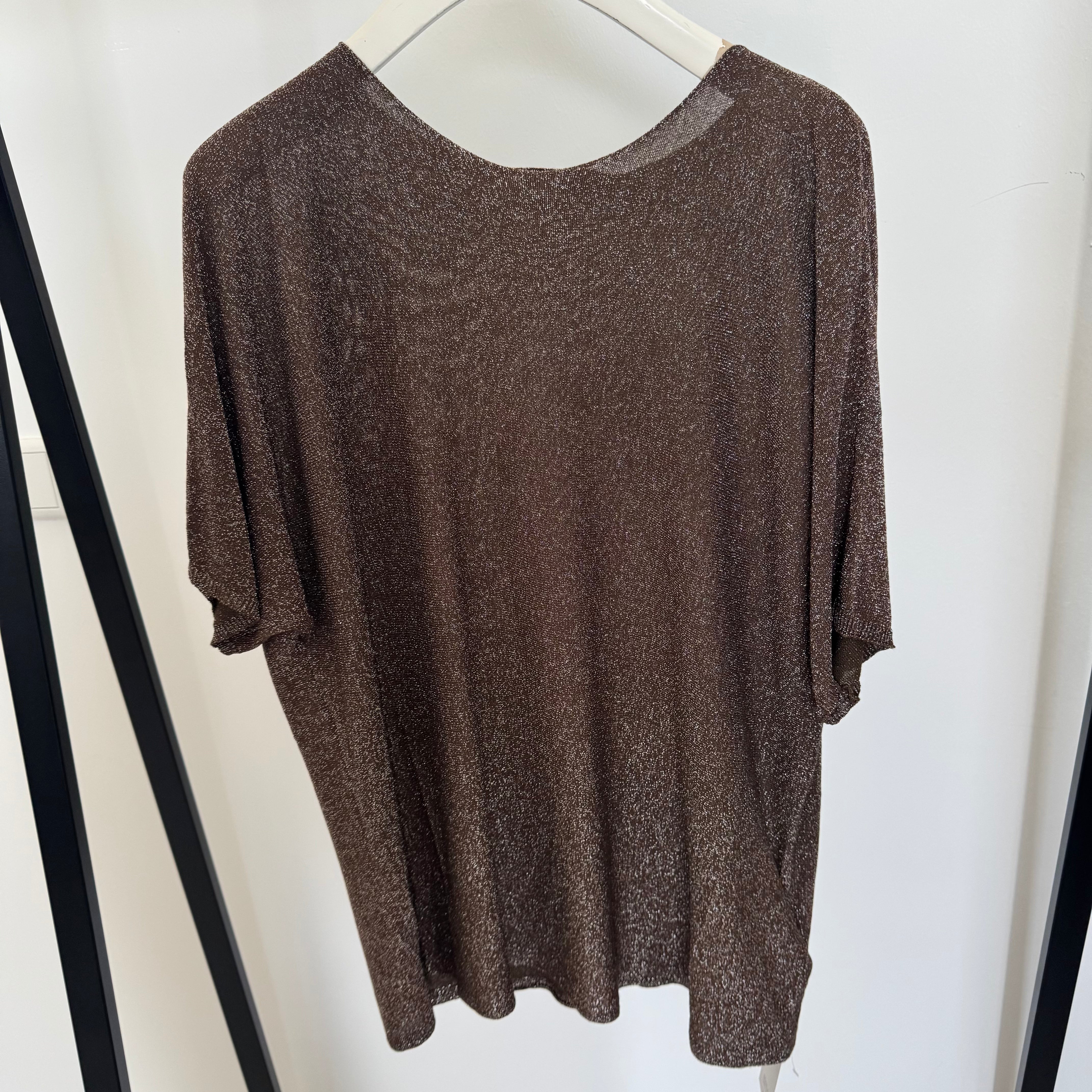 Oversize Knit Shirt Glitter